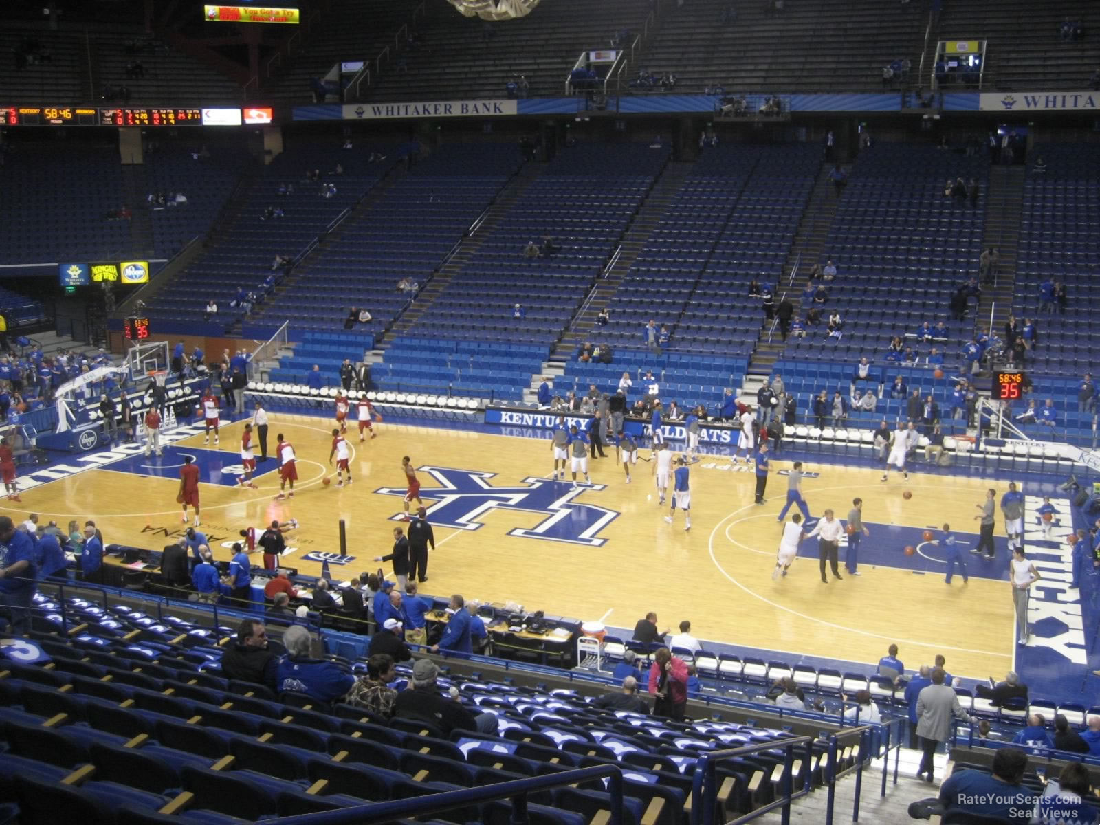 section 29, row s seat view  for basketball - rupp arena