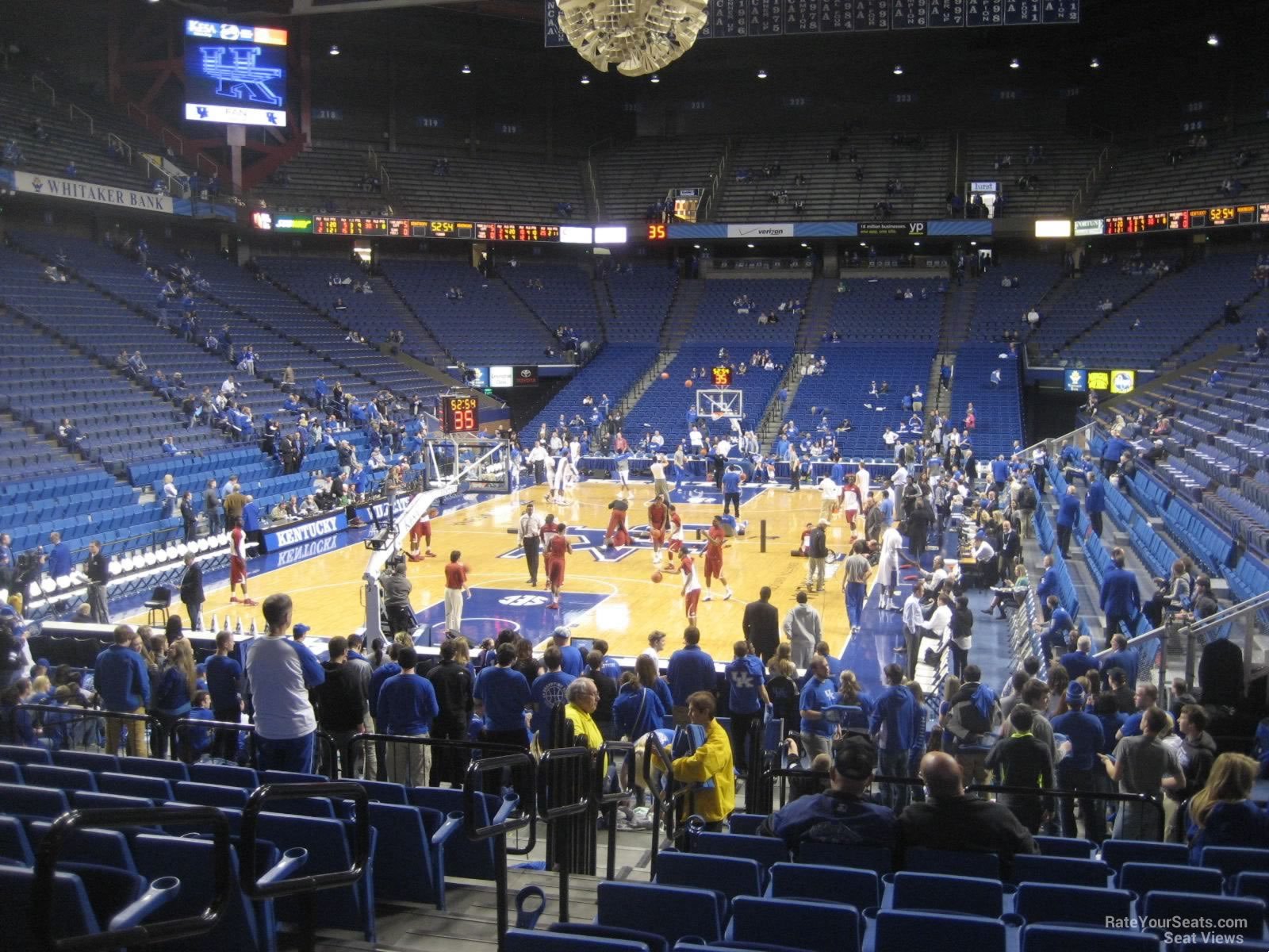 section 38, row mm seat view  for basketball - rupp arena