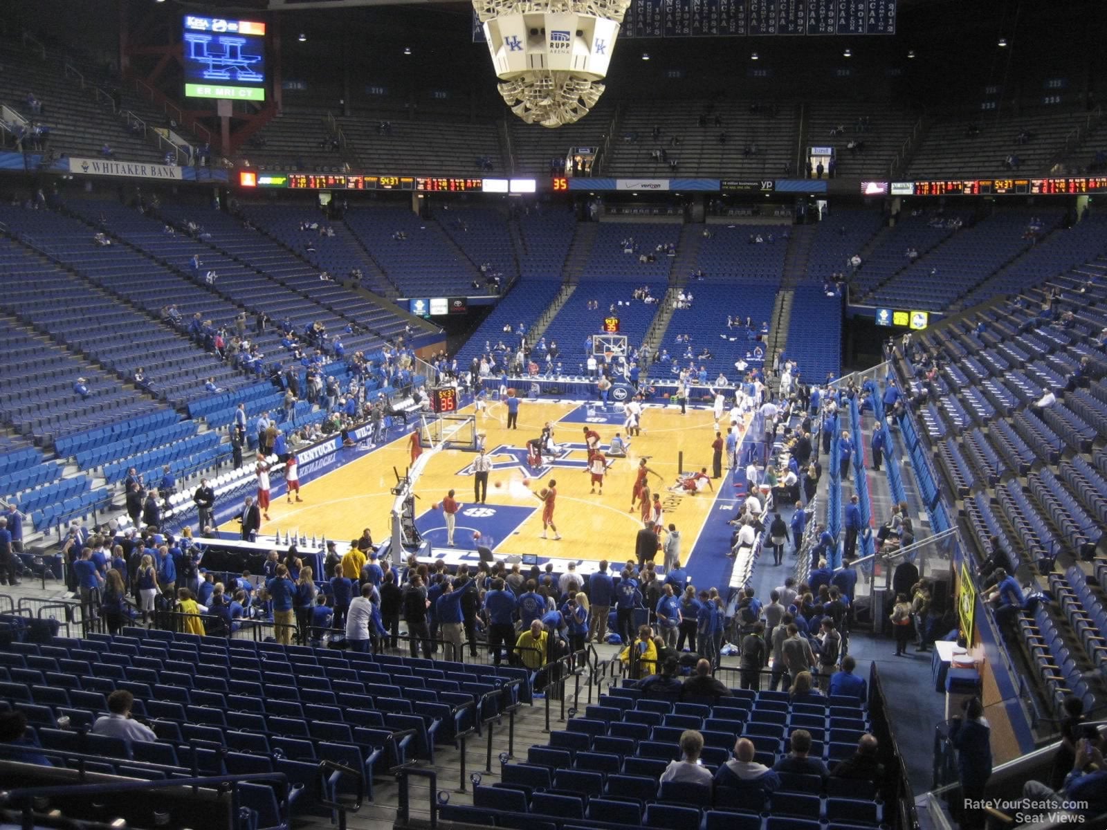 section 38, row s seat view  for basketball - rupp arena