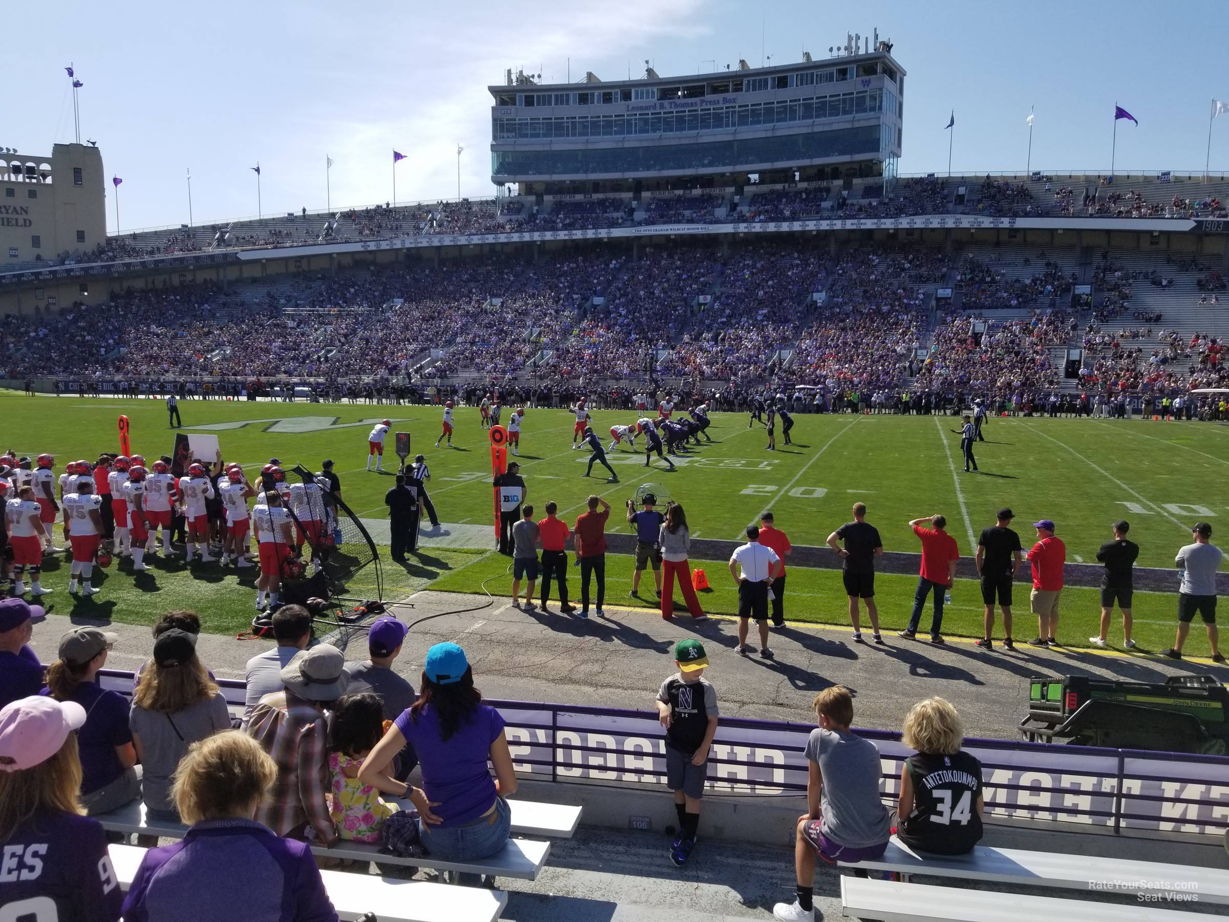 section 105, row 8 seat view  - ryan field