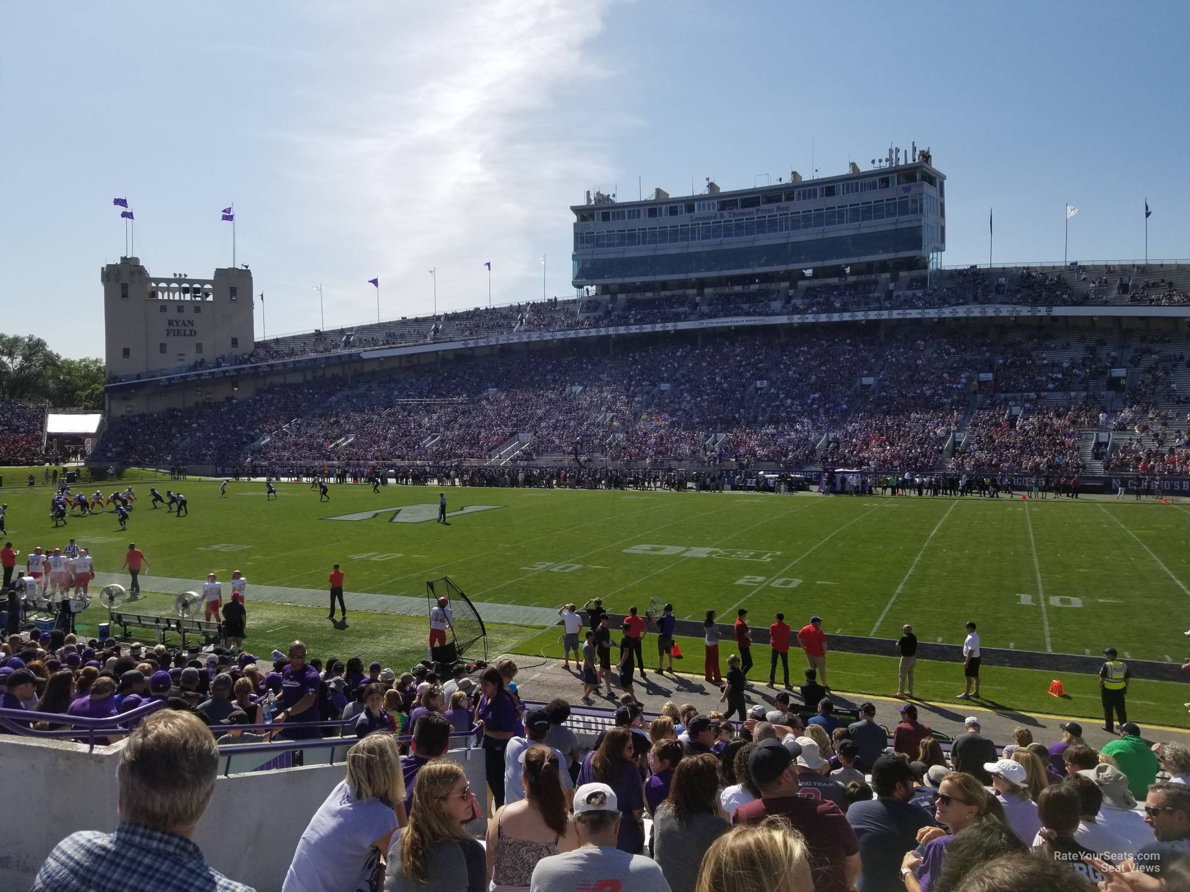 section 107, row 22 seat view - ryan field