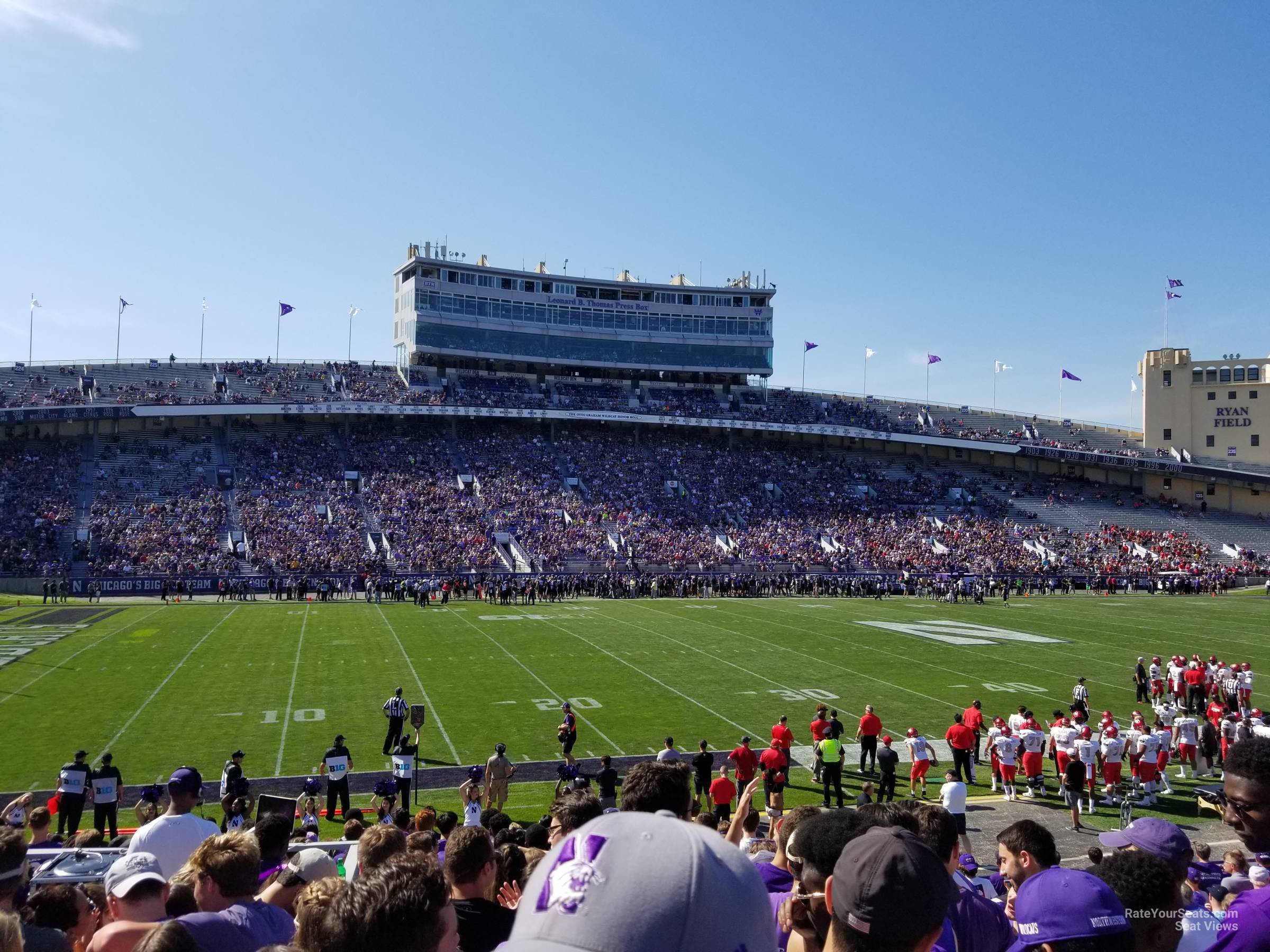 section 111, row 22 seat view  - ryan field