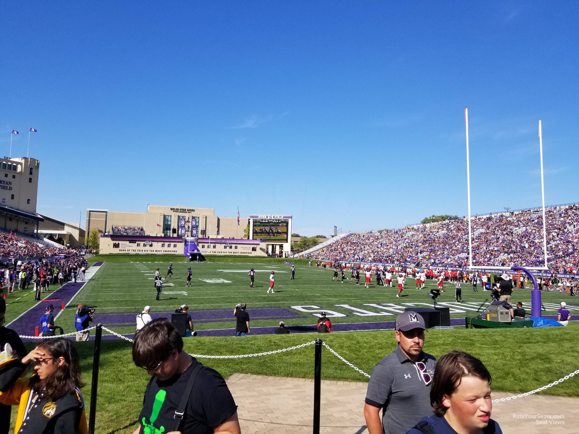 section 120, row 1 seat view  - ryan field
