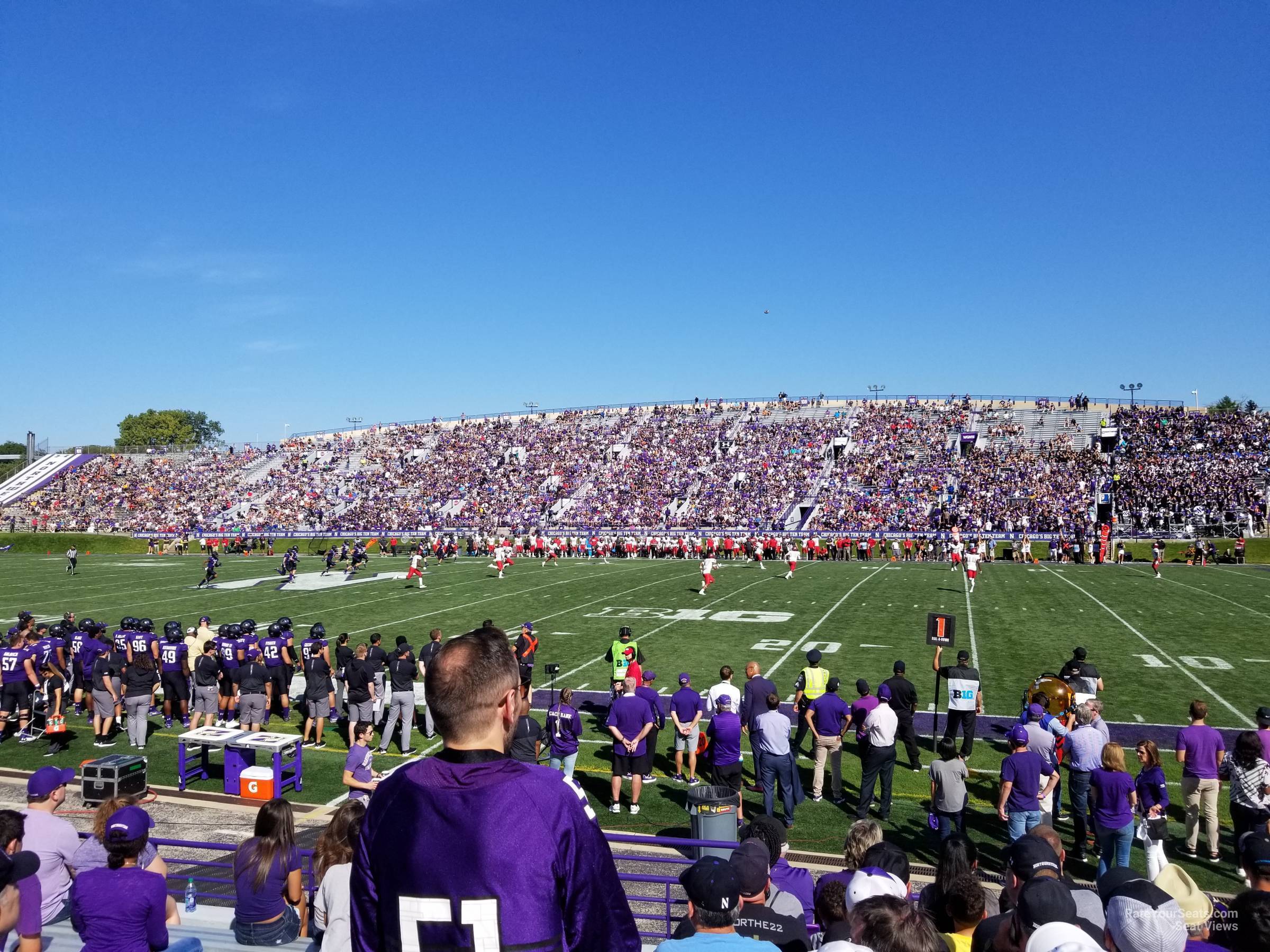 section 126, row 9 seat view  - ryan field