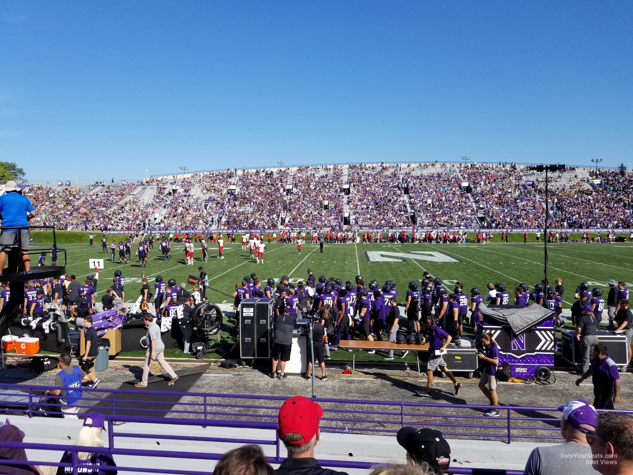 section 129, row 9 seat view - ryan field
