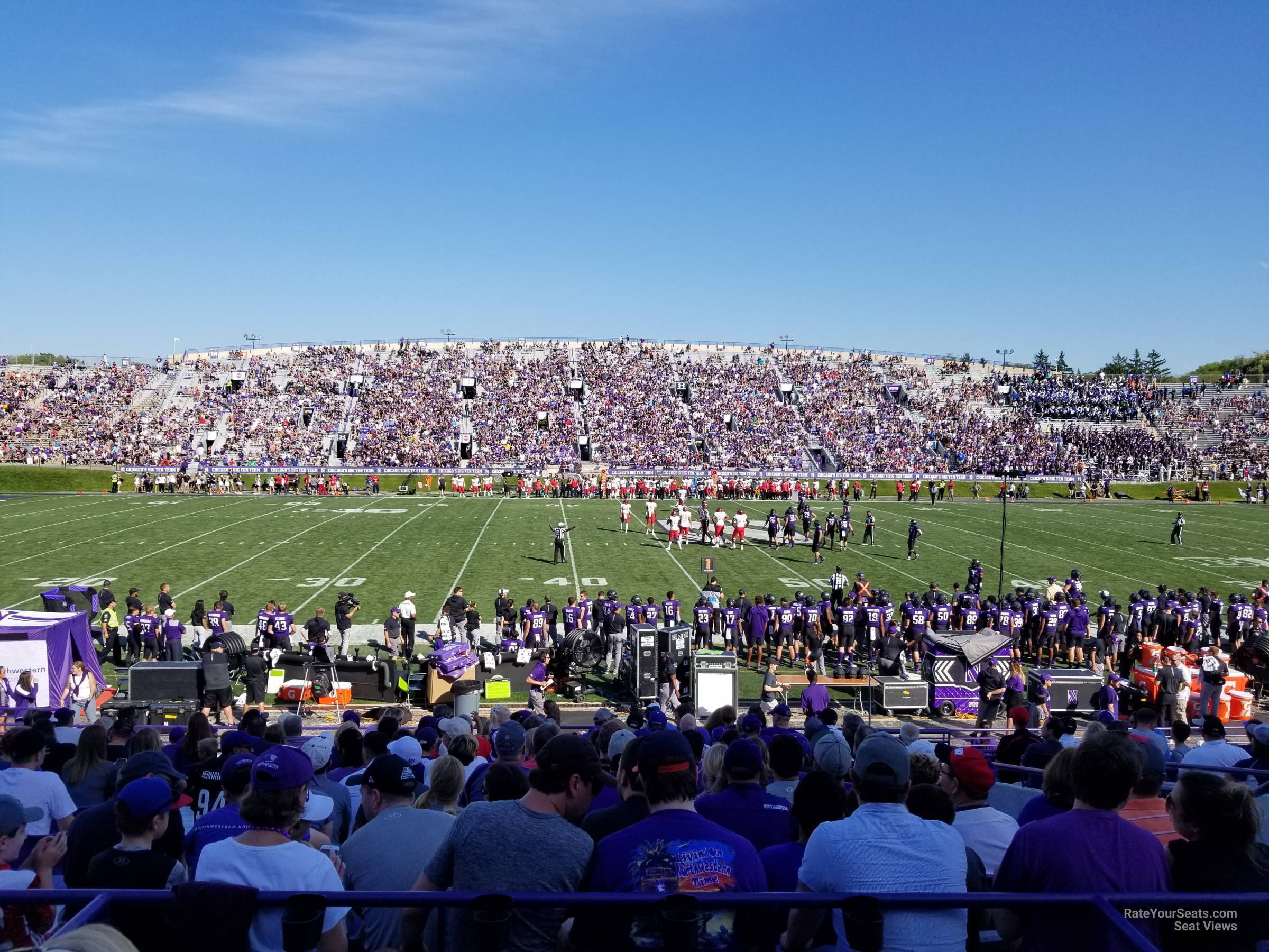section 130, row 23 seat view  - ryan field