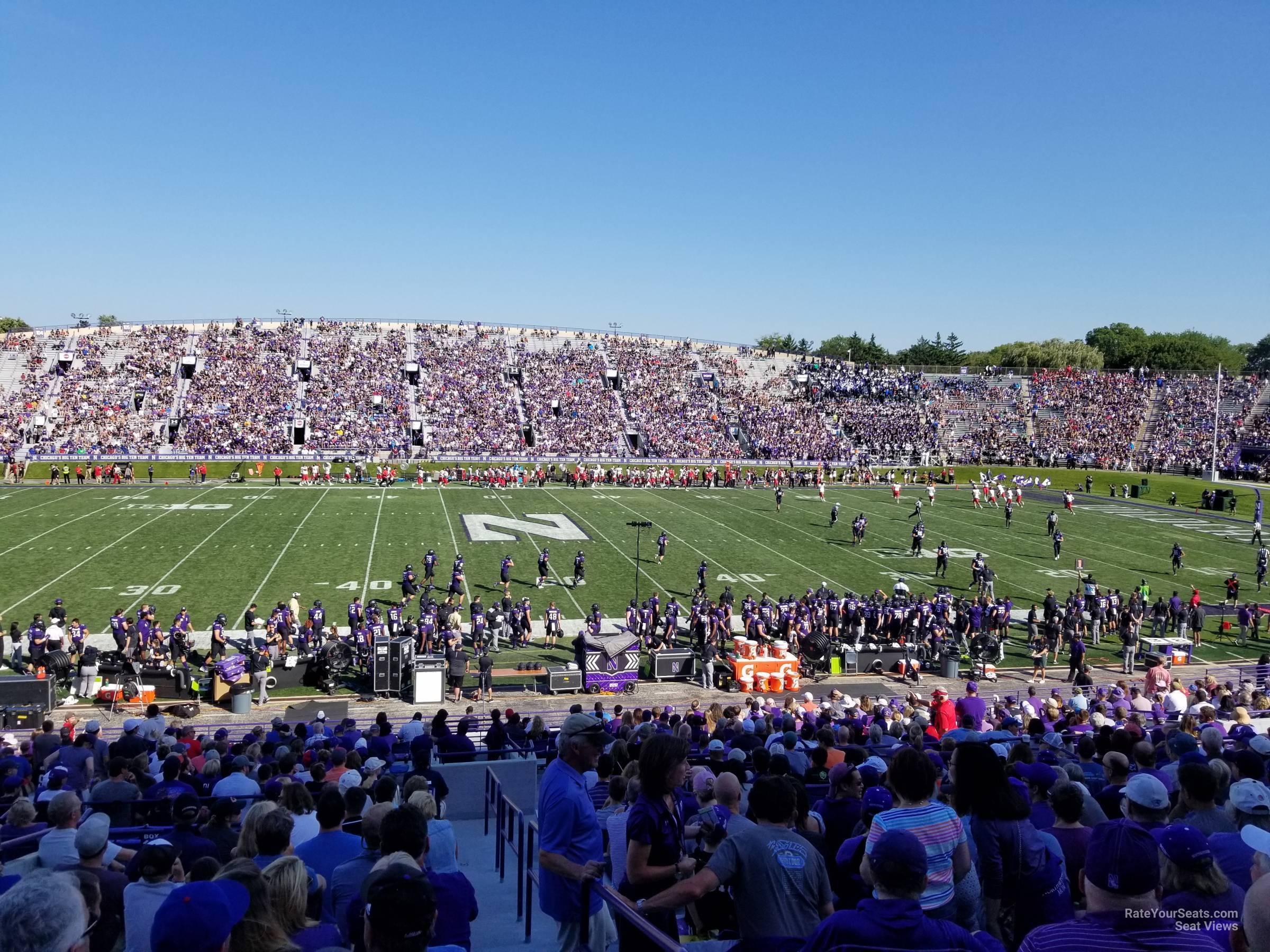 section 130, row 40 seat view  - ryan field