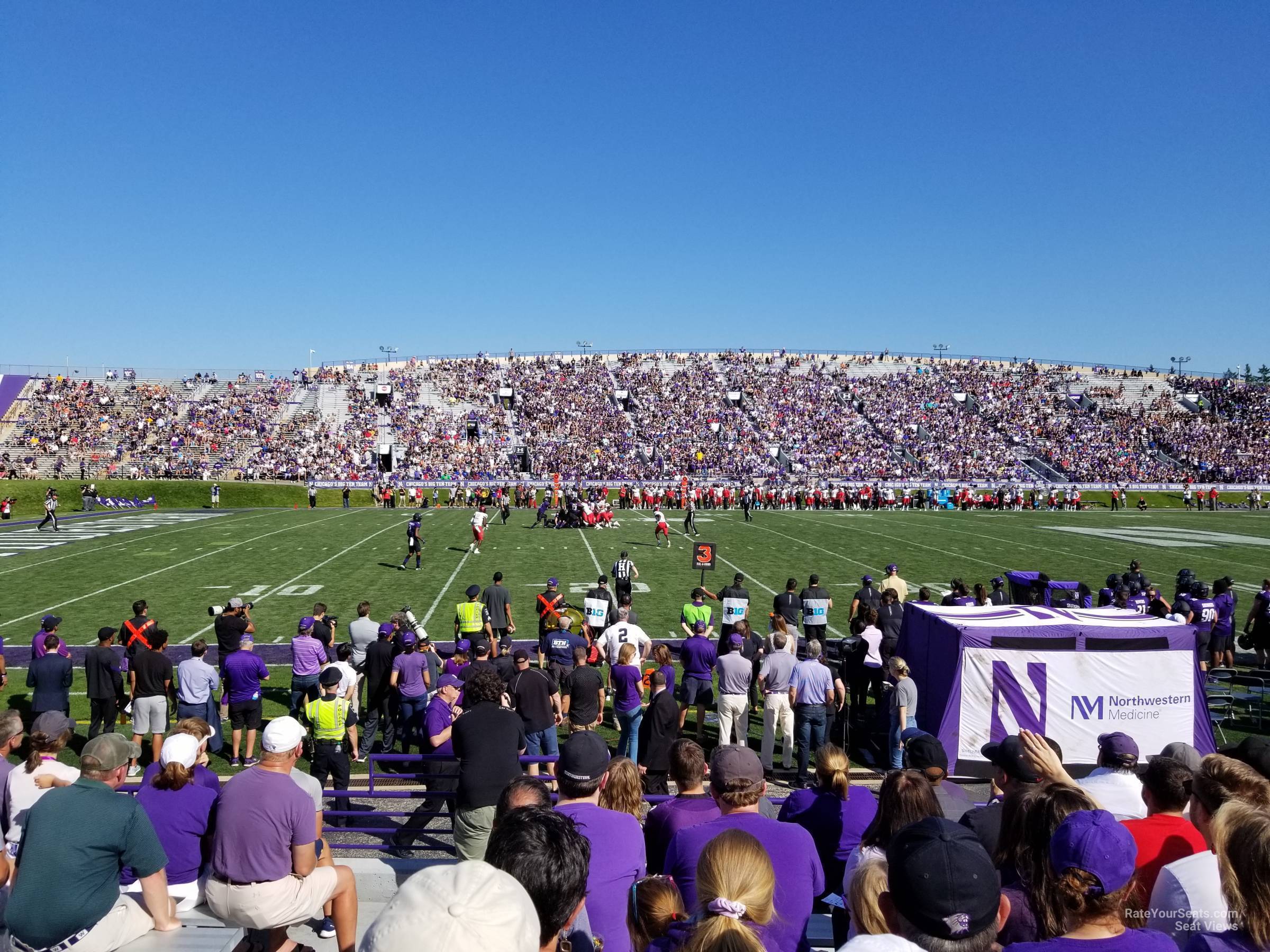 section 131, row 9 seat view  - ryan field