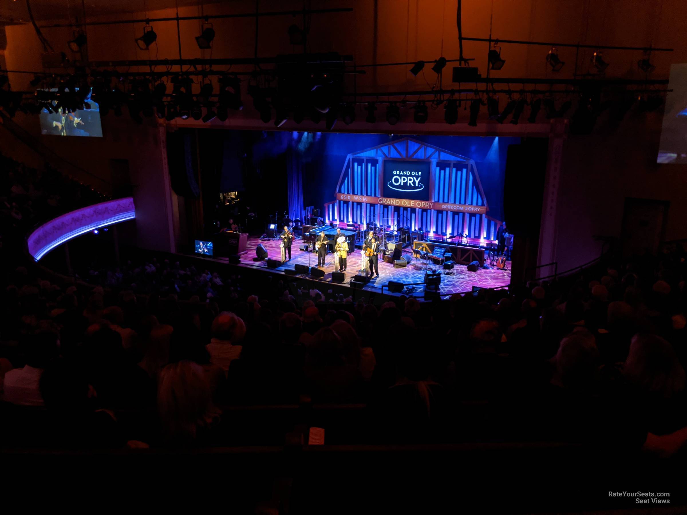 section 11, row n seat view  - ryman auditorium