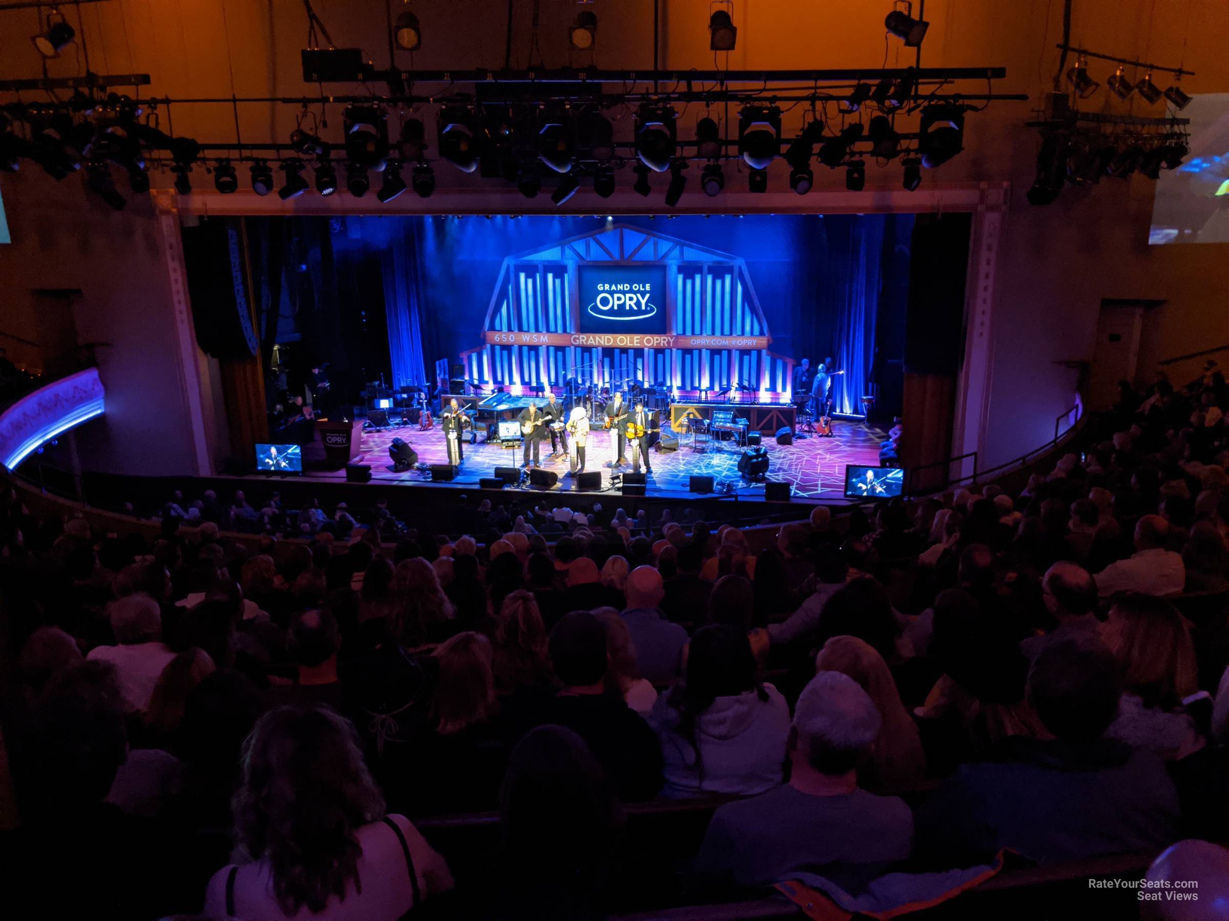 section 12, row n seat view  - ryman auditorium