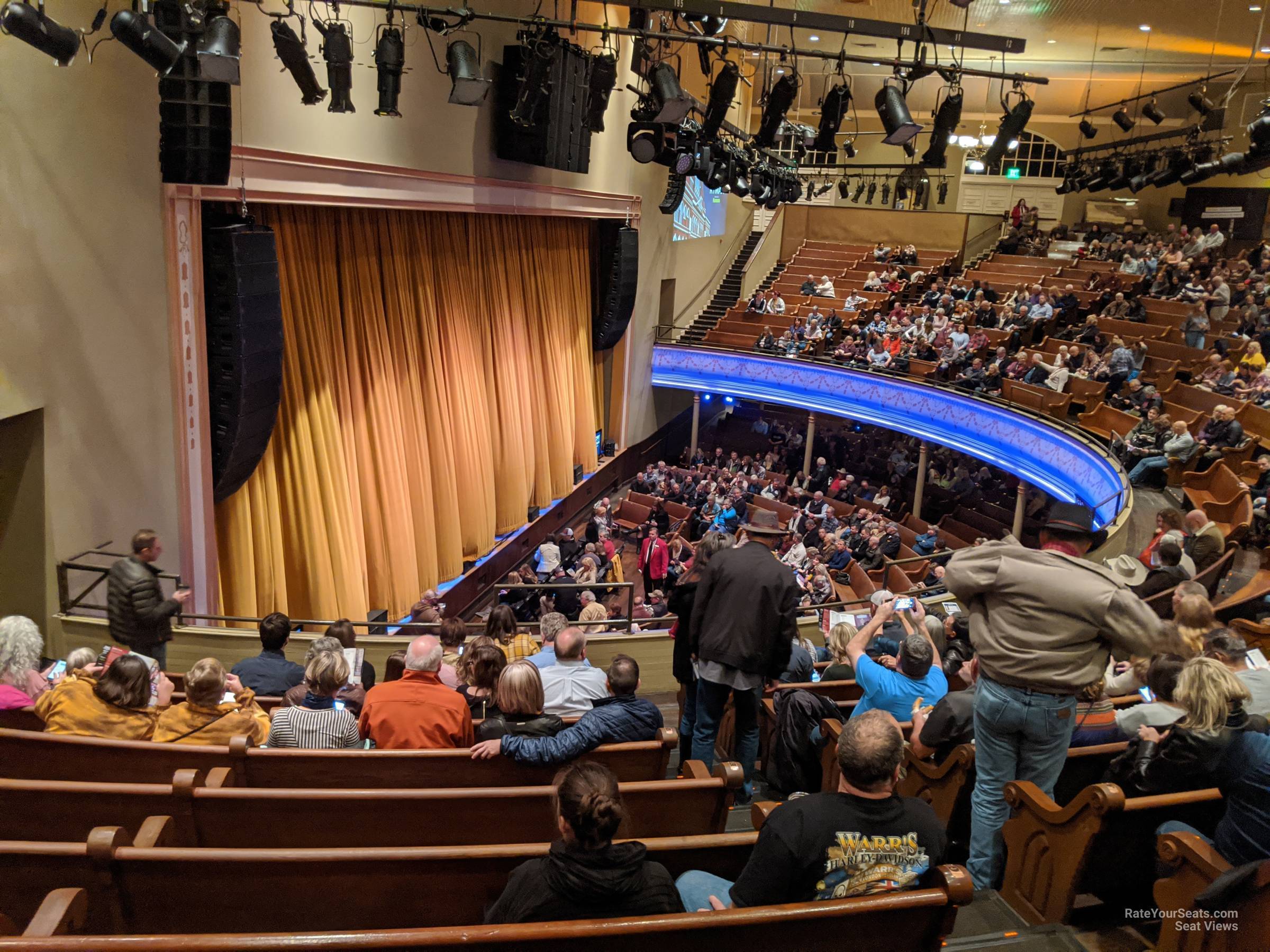section 16, row l seat view  - ryman auditorium