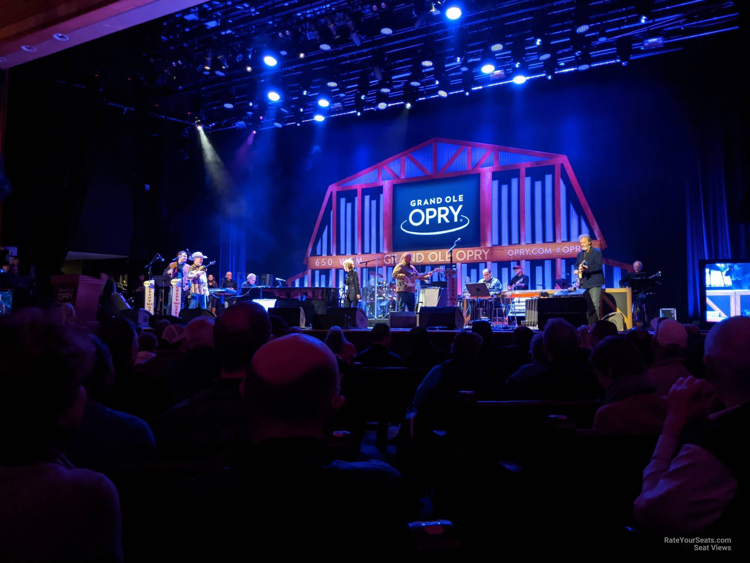 section 3, row l seat view  - ryman auditorium