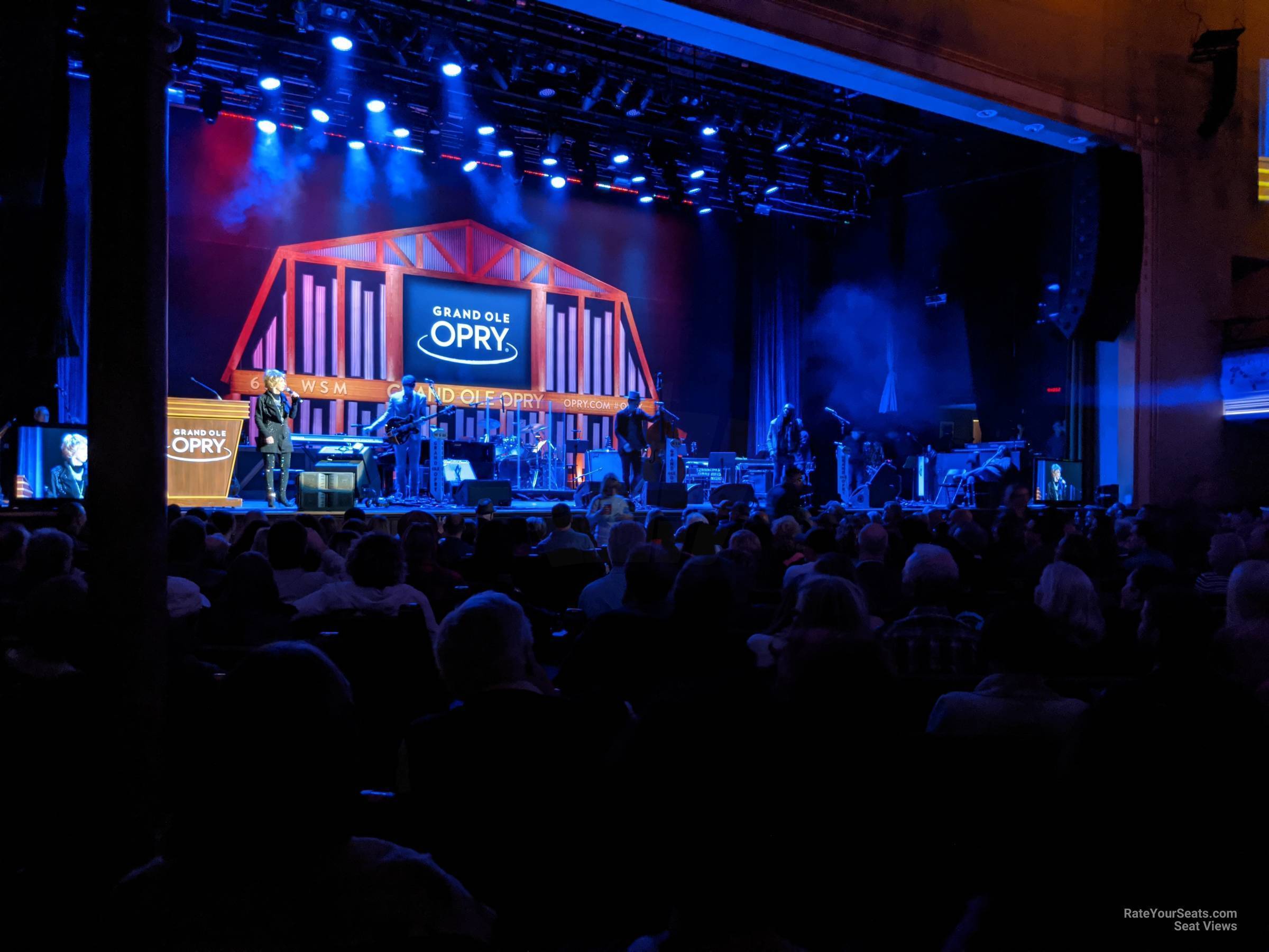 section 6, row n seat view  - ryman auditorium