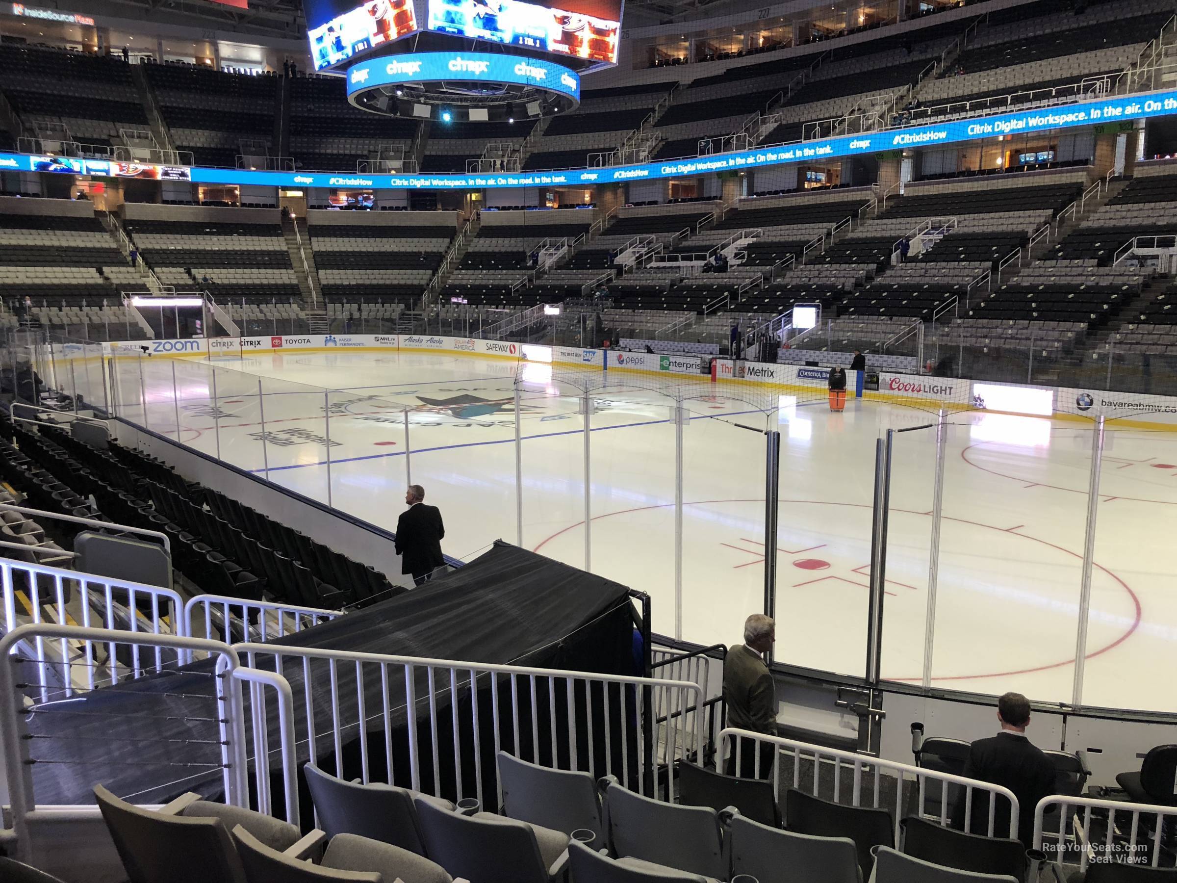 section 112, row 10 seat view  for hockey - sap center