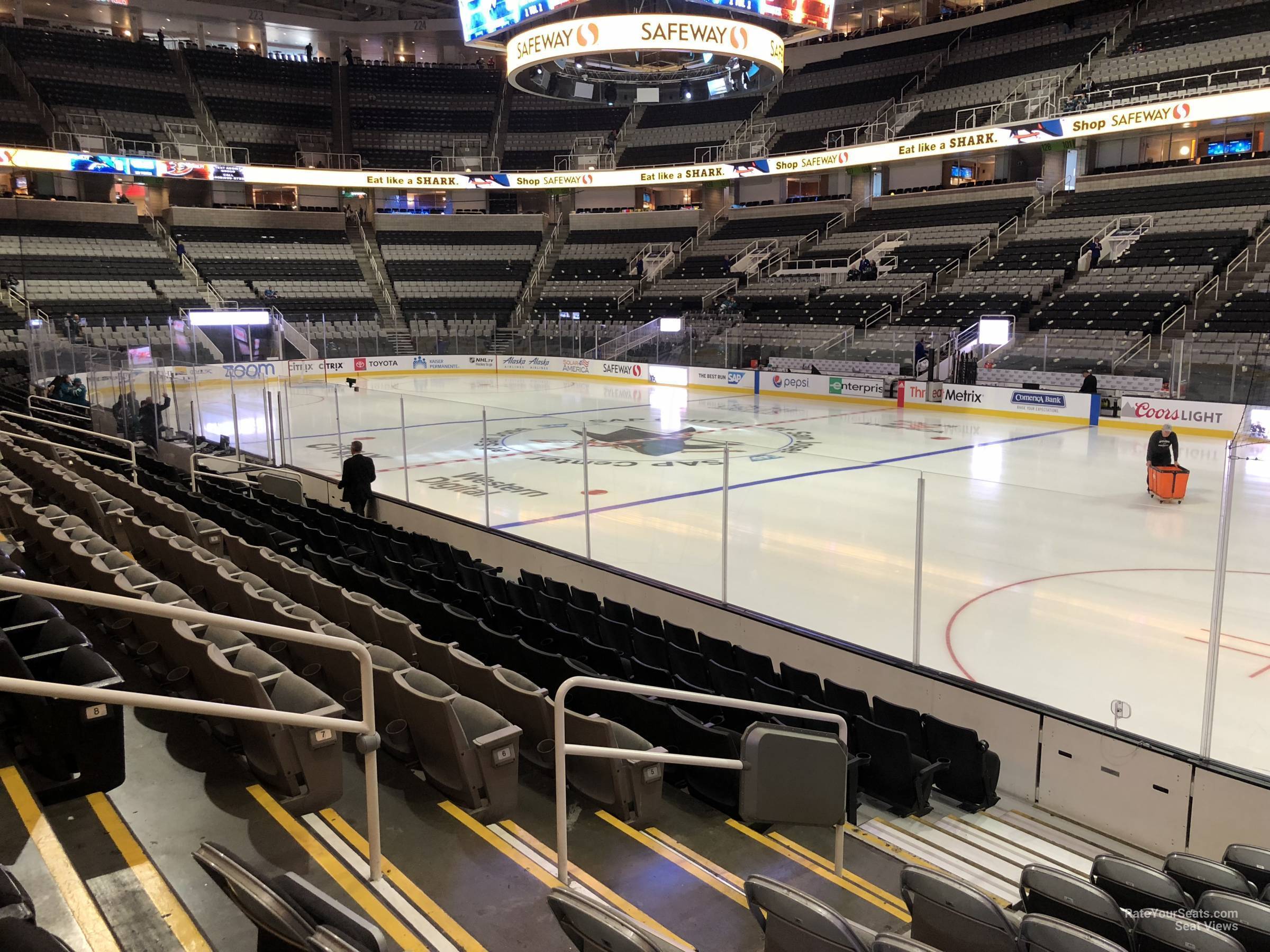 section 113, row 10 seat view  for hockey - sap center