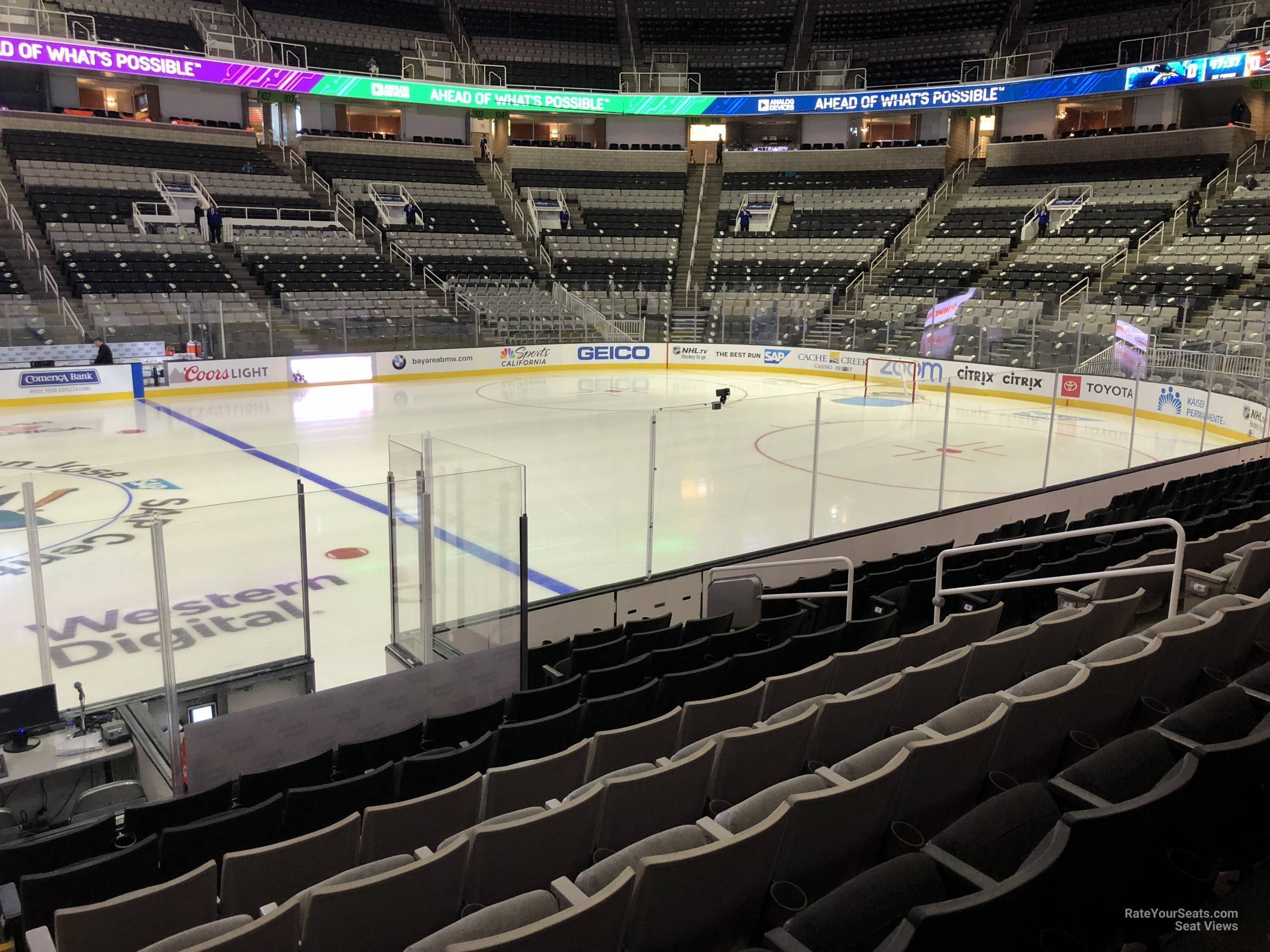 section 116, row 10 seat view  for hockey - sap center