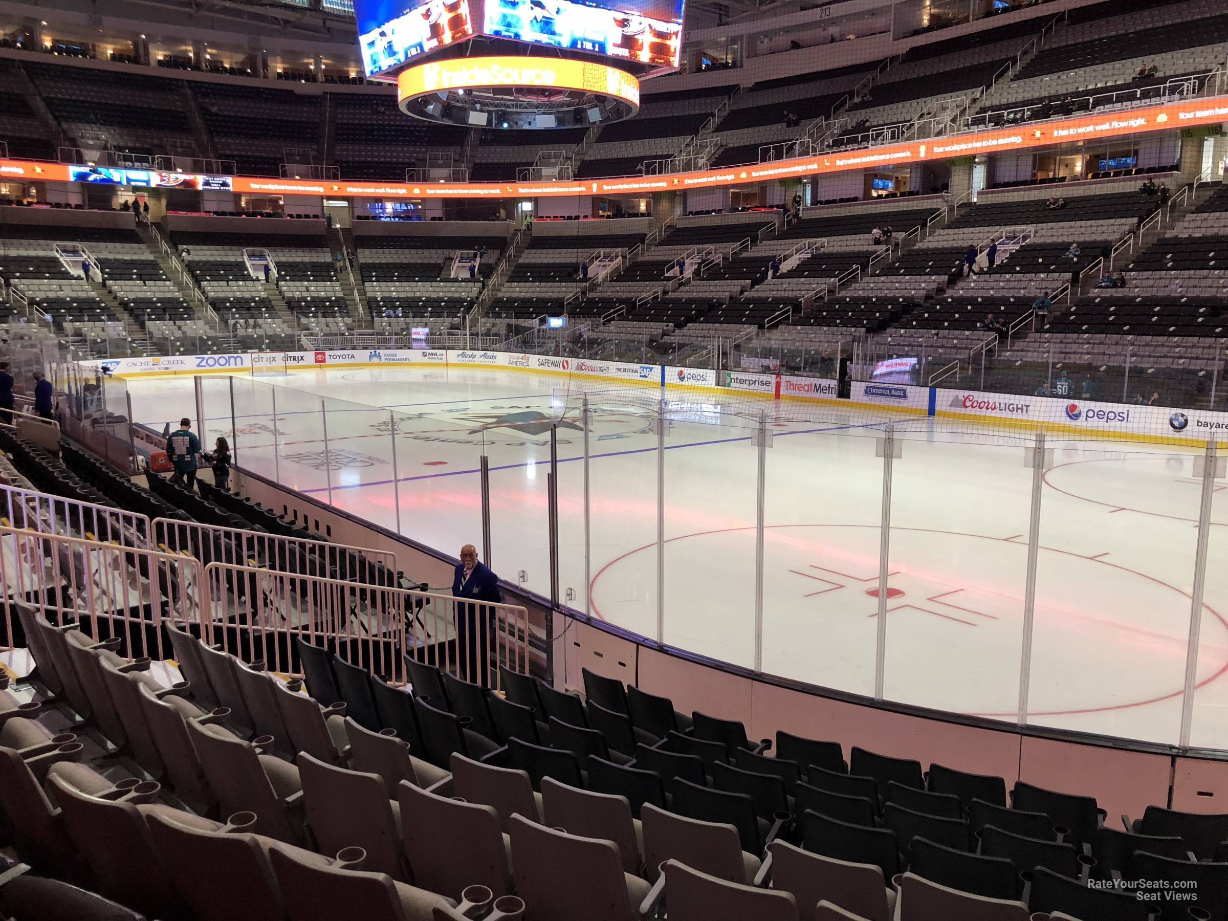 section 126, row 10 seat view  for hockey - sap center