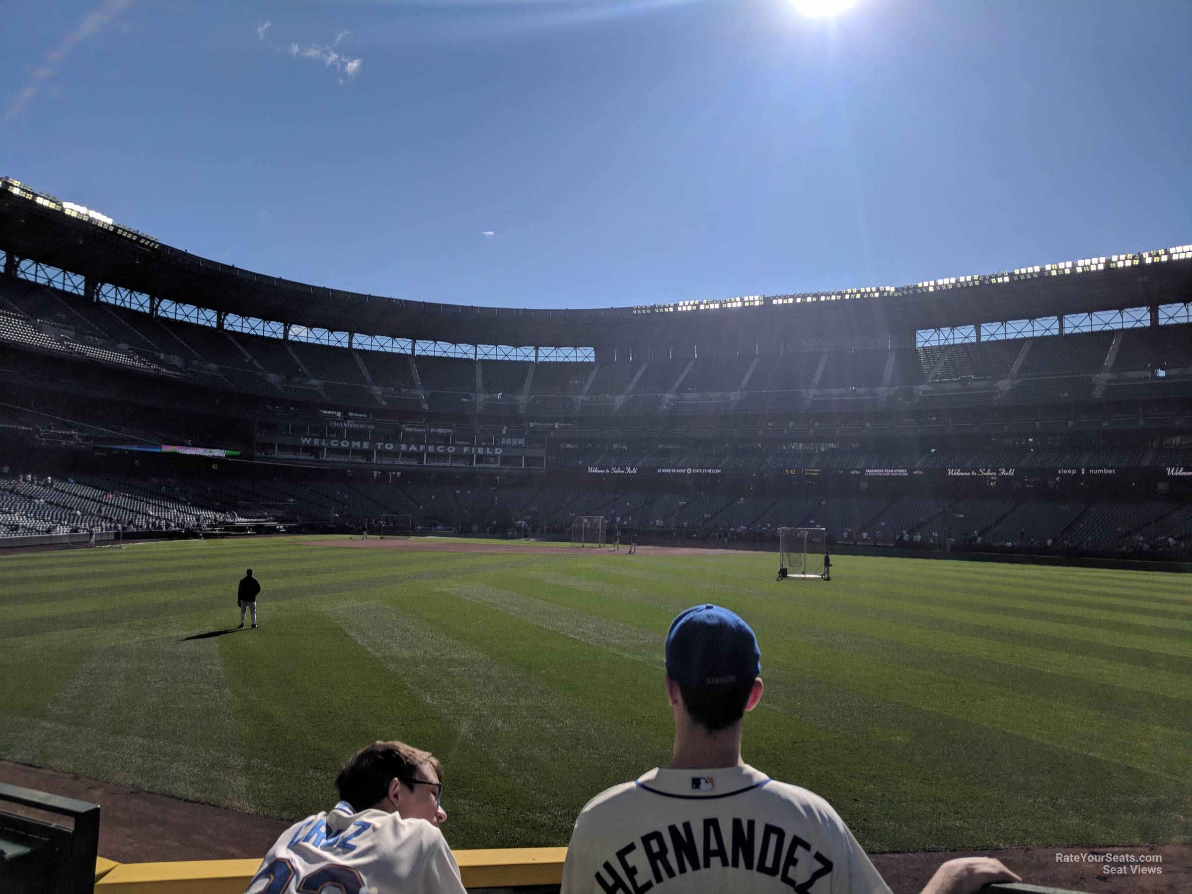 section 104, row 25 seat view for baseball - t-mobile park