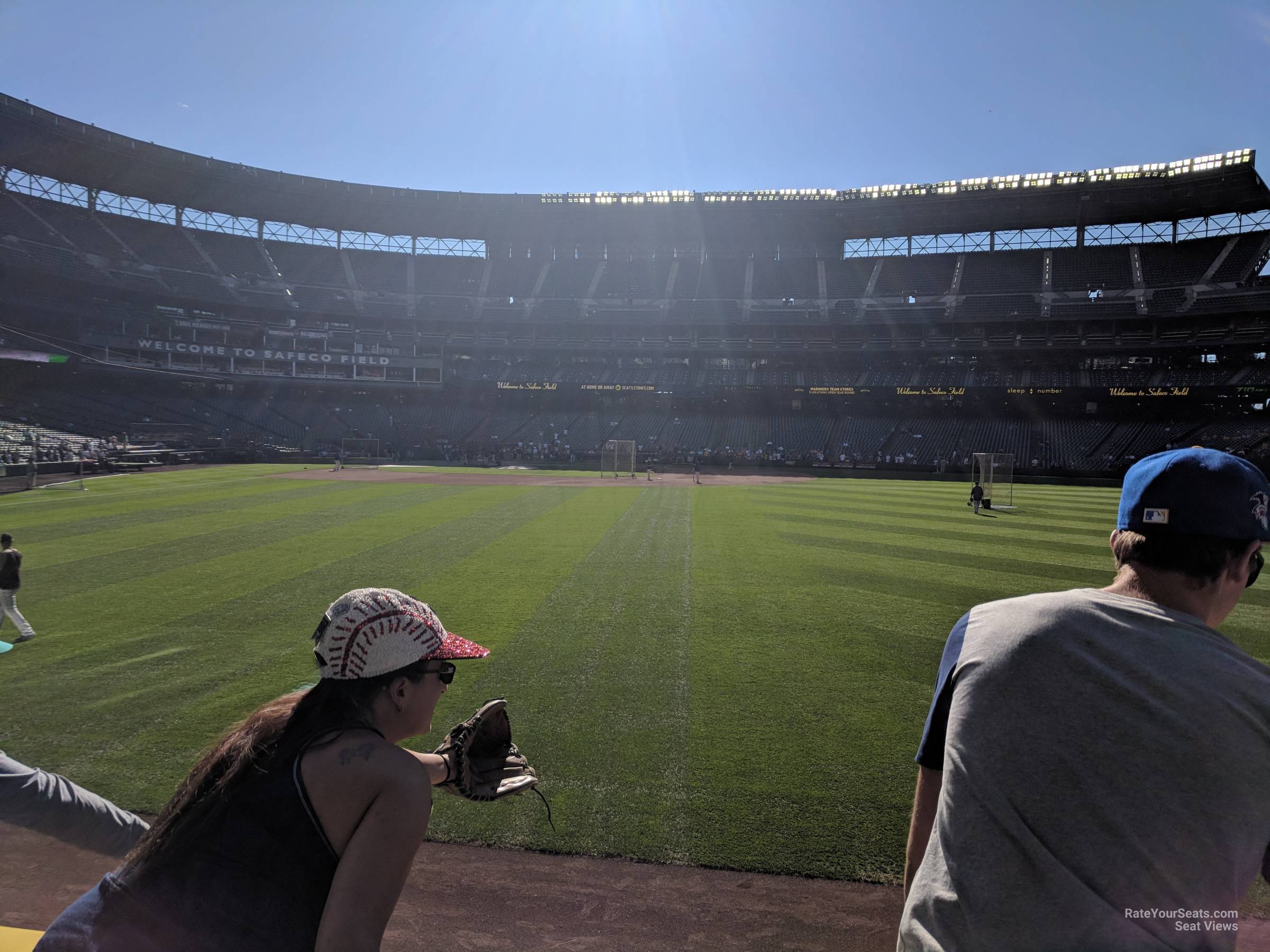section 107, row 25 seat view  for baseball - t-mobile park