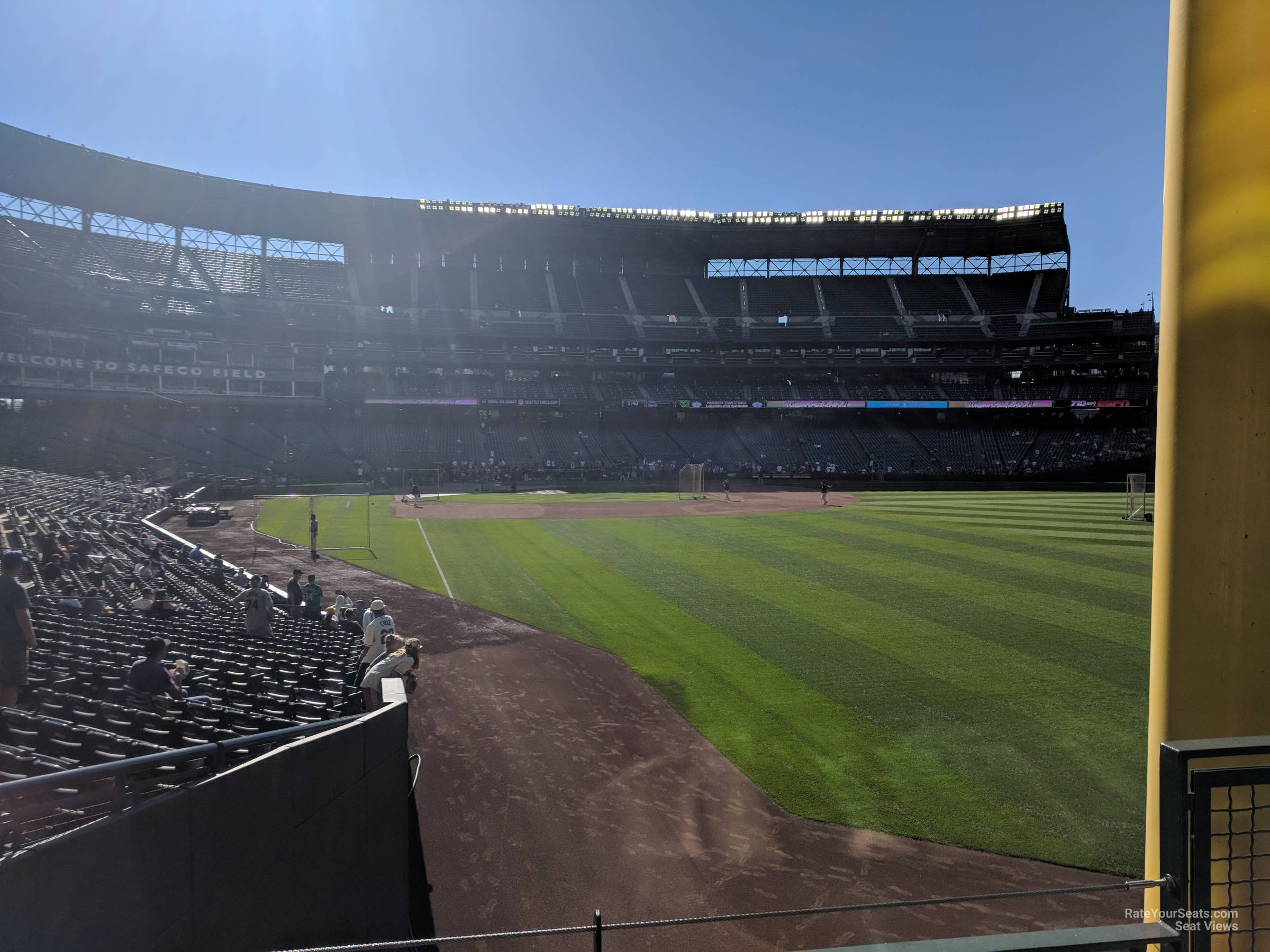 section 110, row 25 seat view  for baseball - t-mobile park