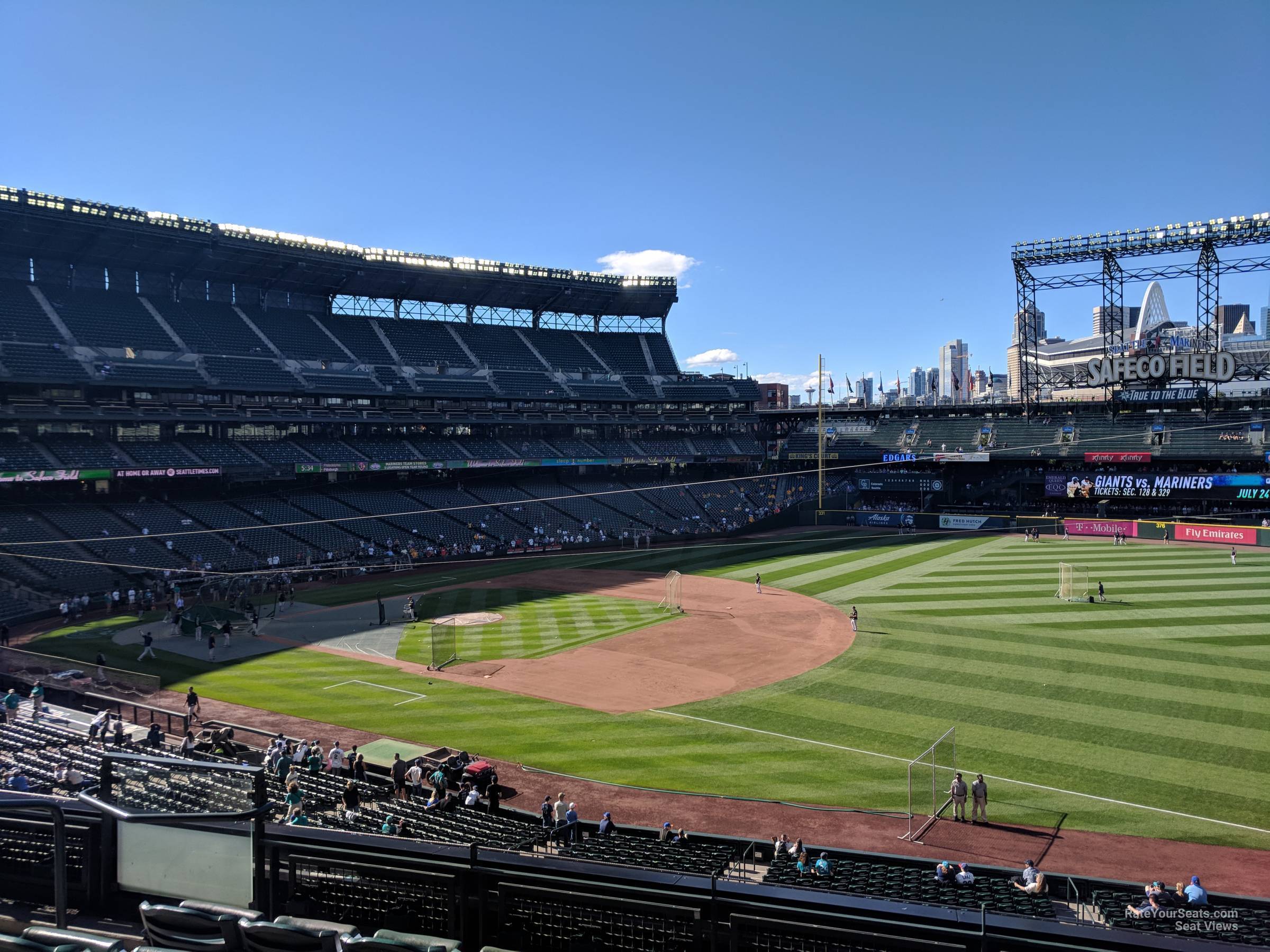 section 217, row 6 seat view  for baseball - t-mobile park