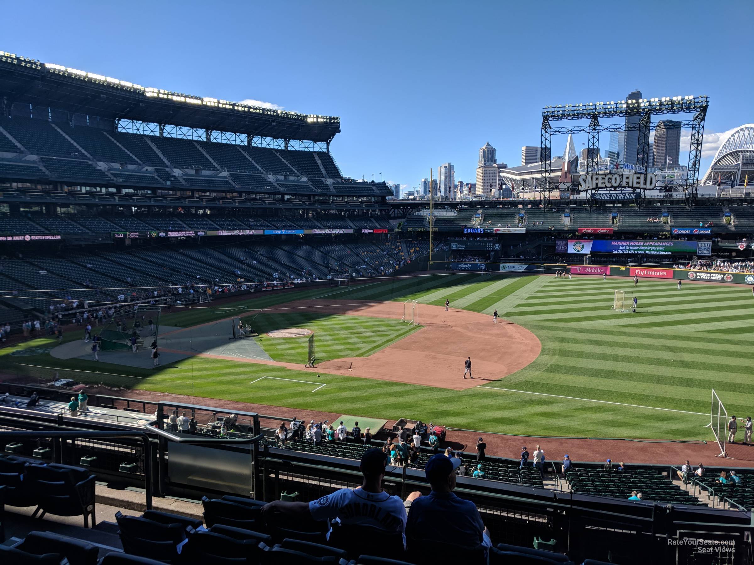 section 219, row 6 seat view  for baseball - t-mobile park