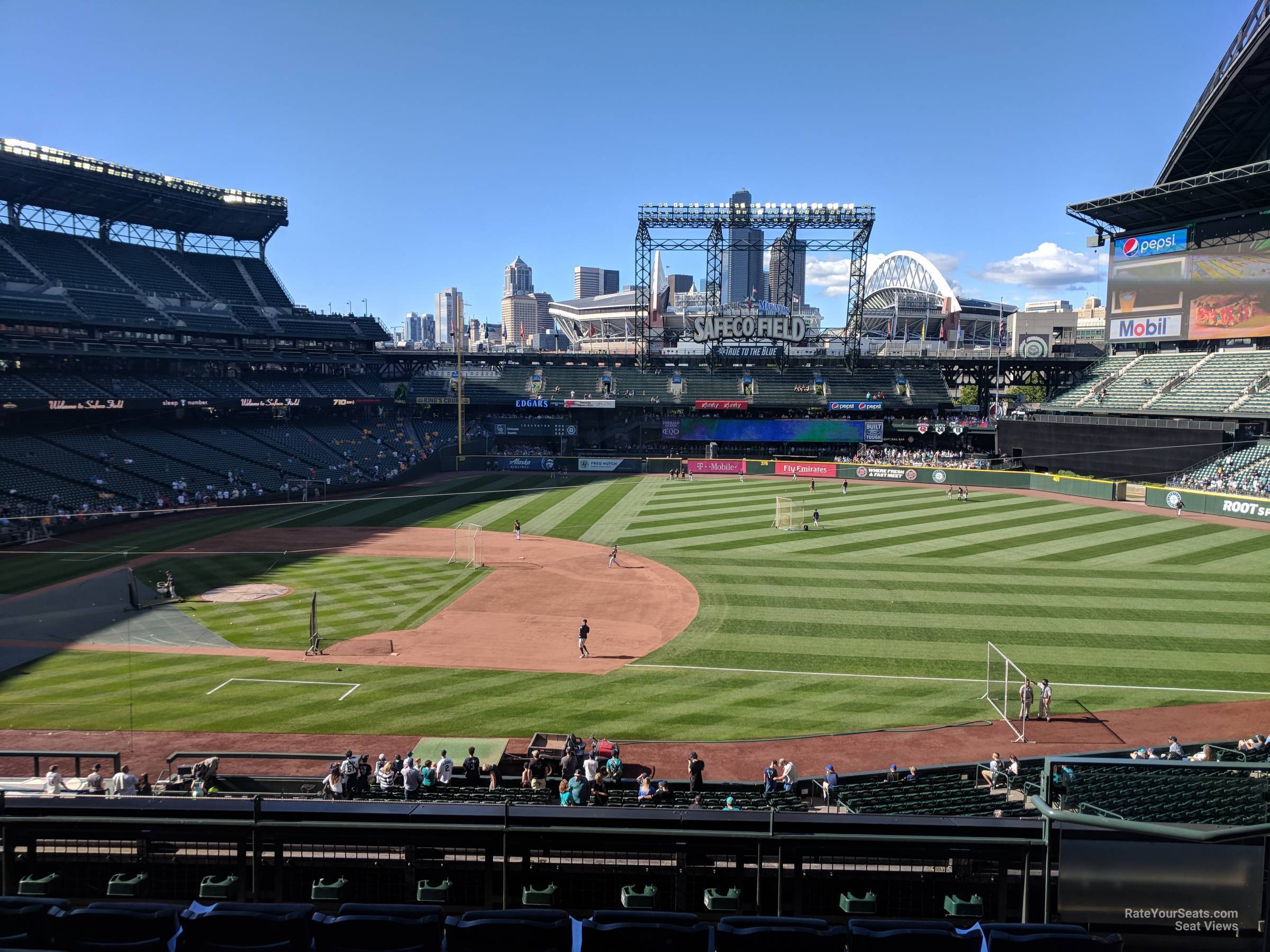 section 220, row 6 seat view  for baseball - t-mobile park