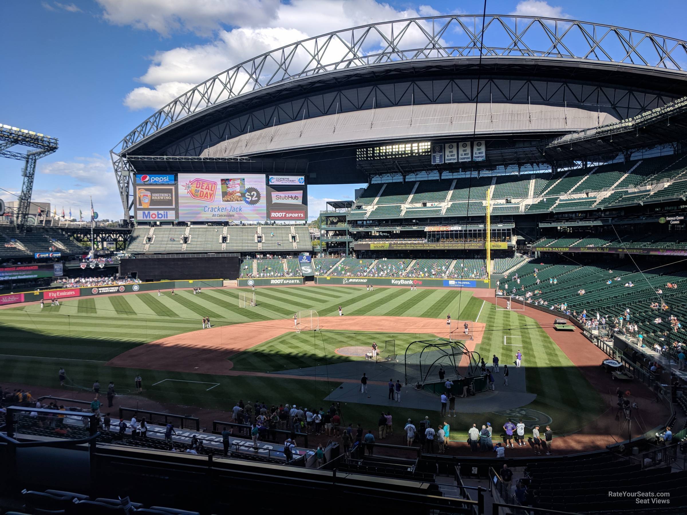 section 233, row 6 seat view for baseball - t-mobile park