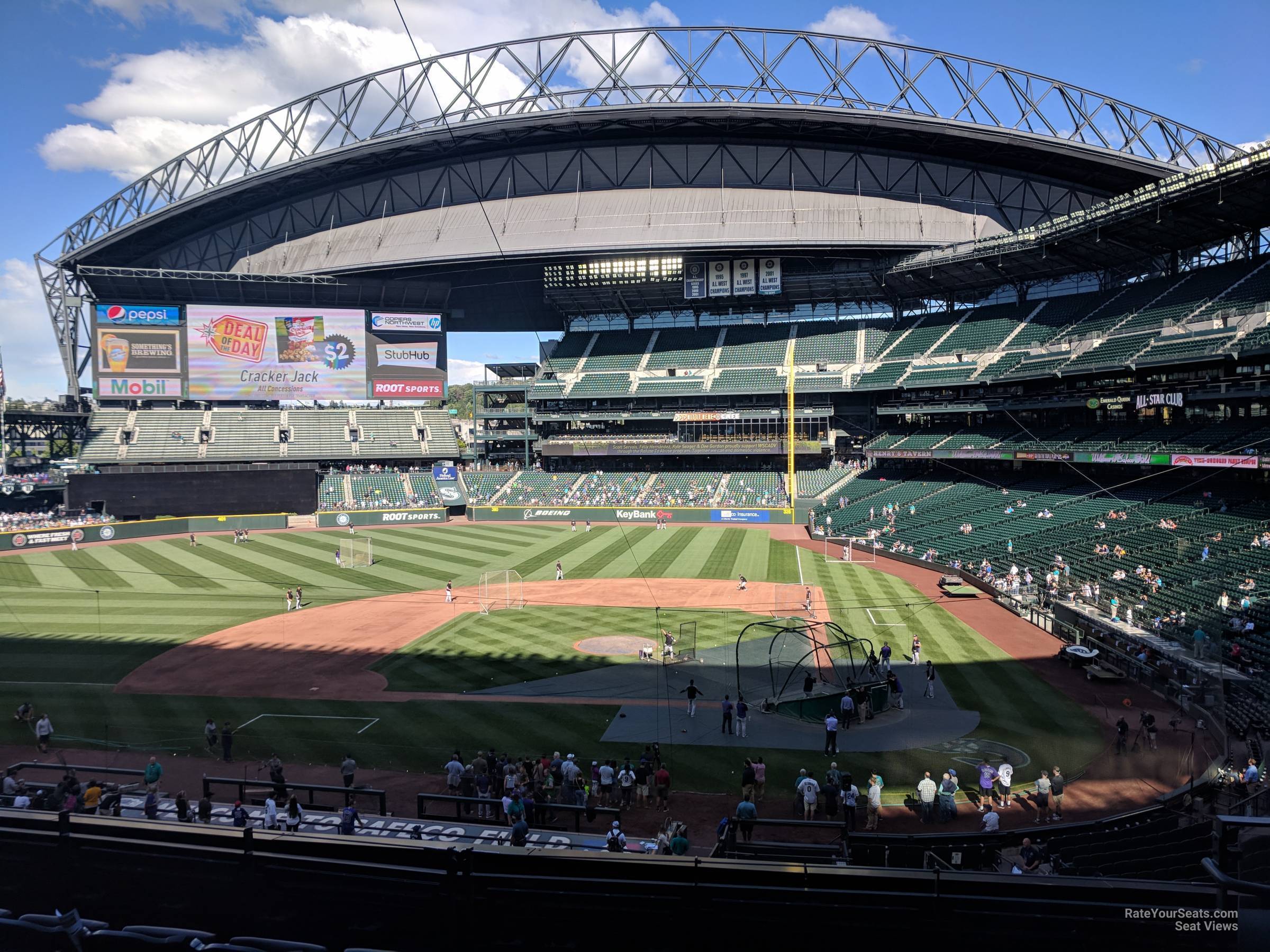 section 234, row 6 seat view  for baseball - t-mobile park