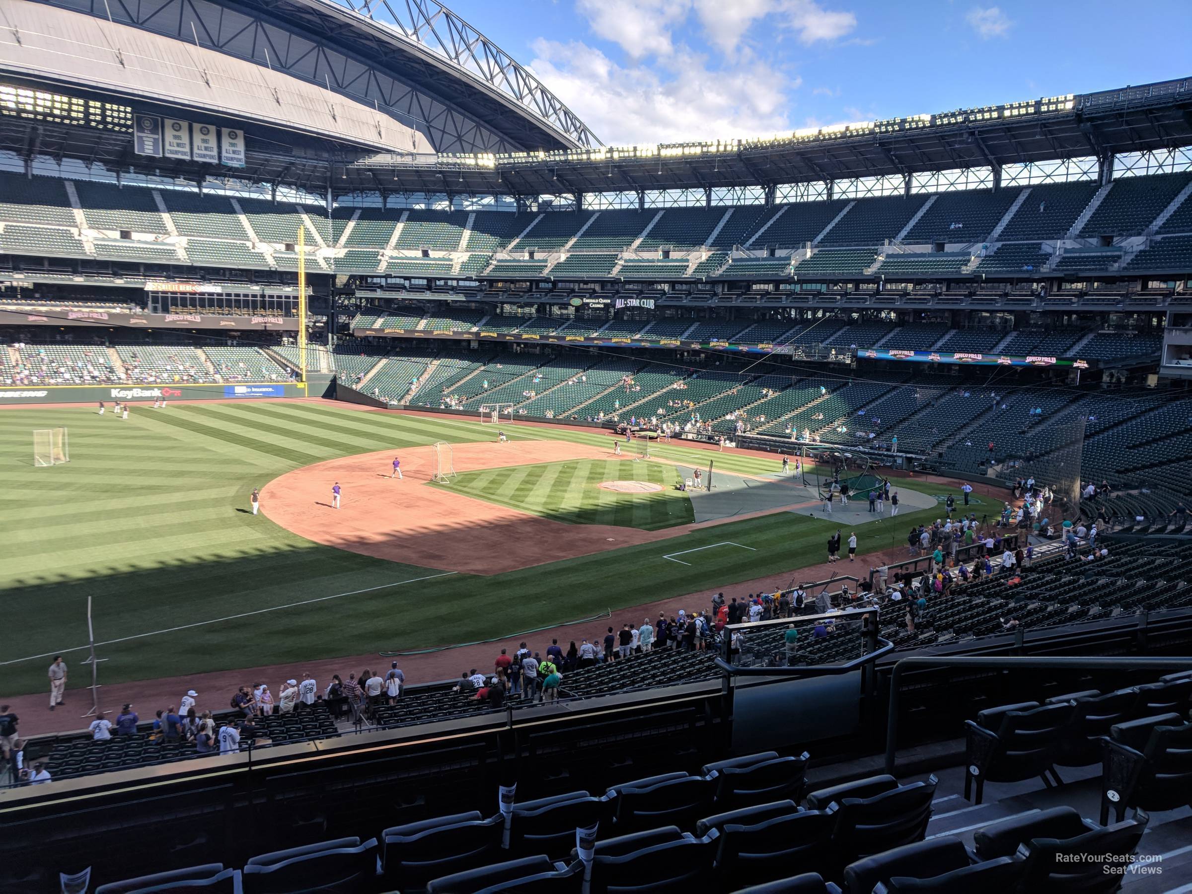 section 243, row 6 seat view  for baseball - t-mobile park