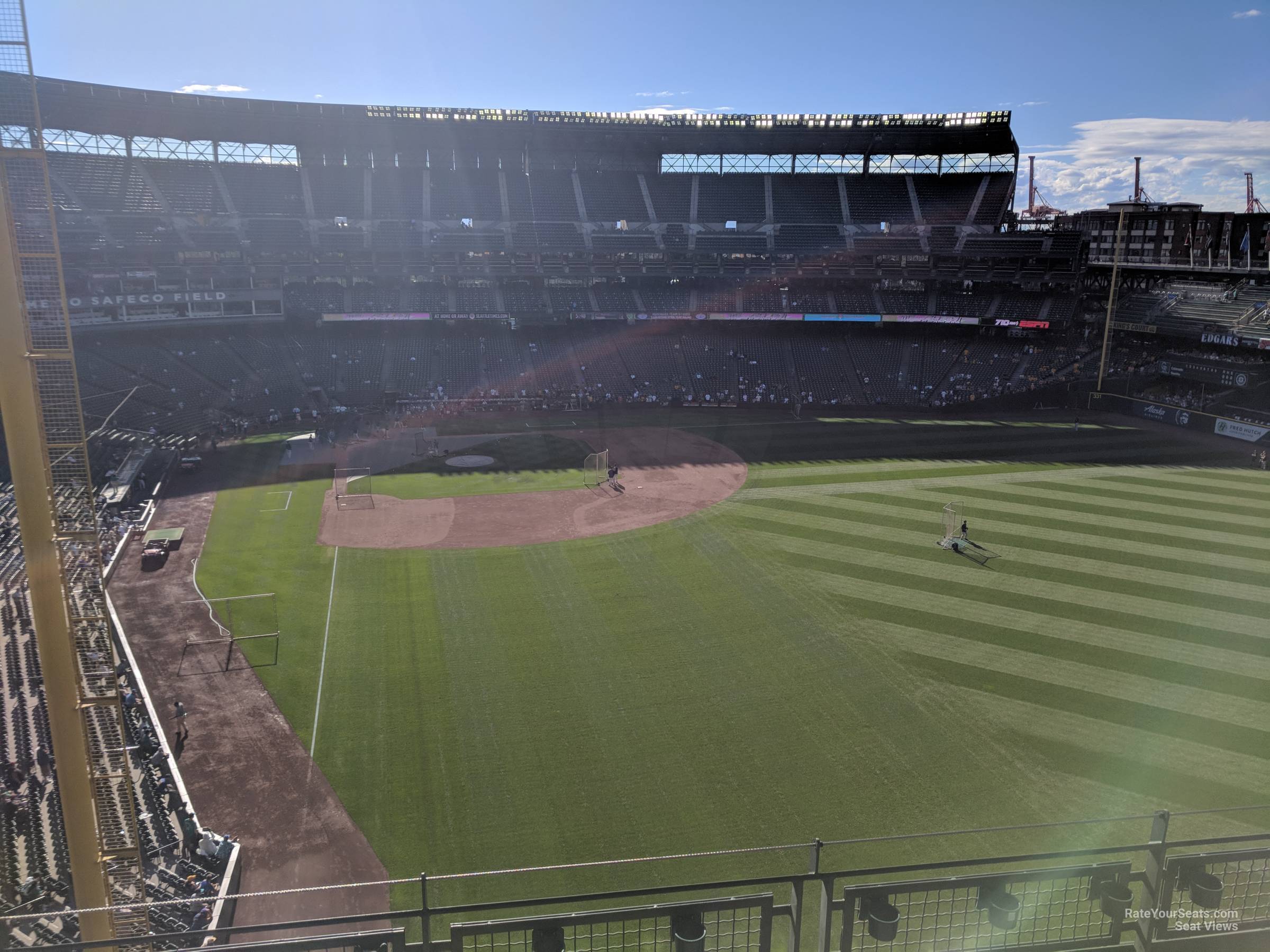section 309, row 4 seat view for baseball - t-mobile park