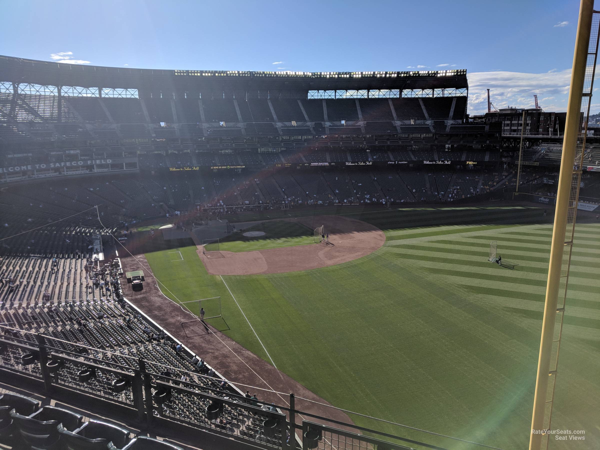 section 312, row 4 seat view  for baseball - t-mobile park