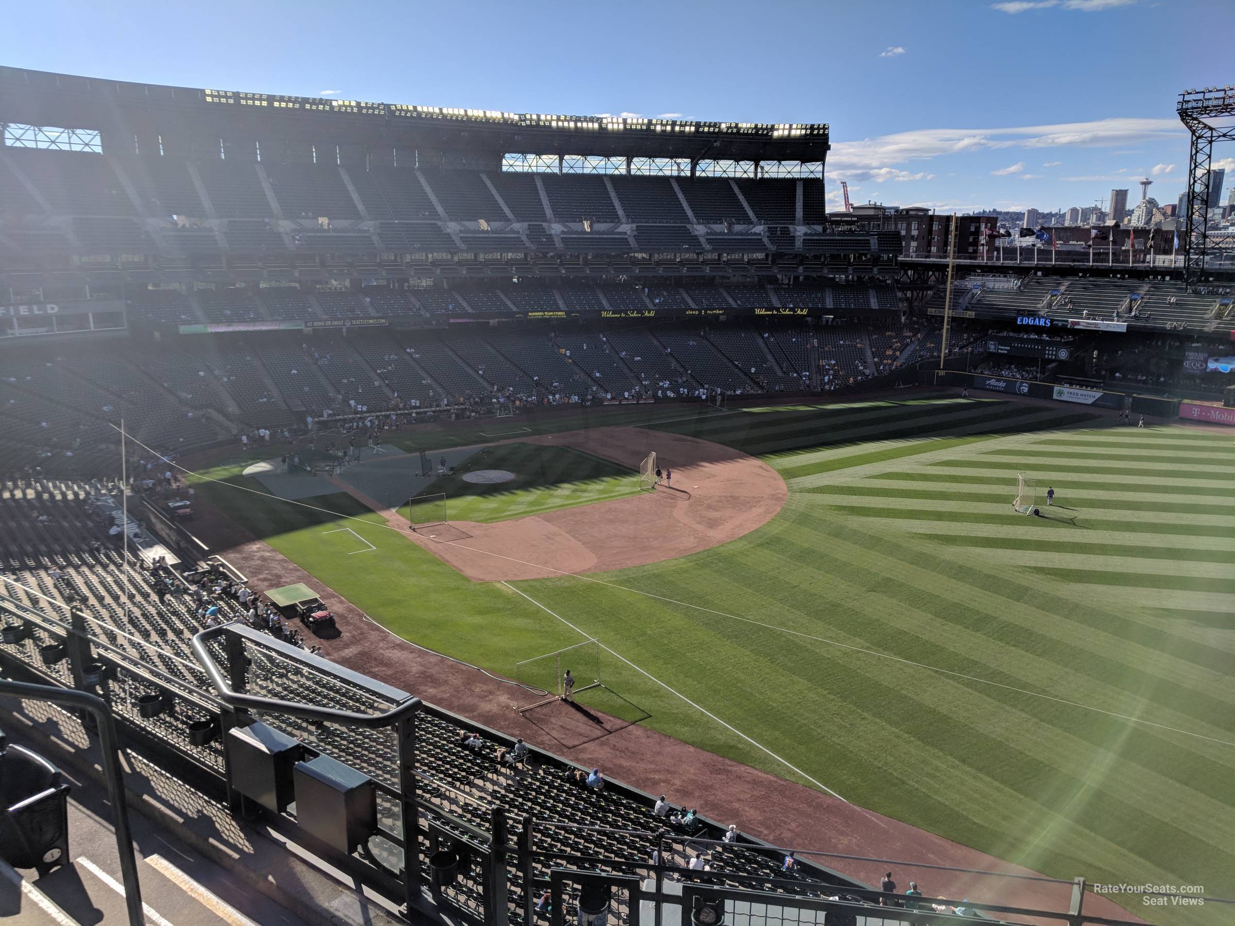 section 314, row 4 seat view  for baseball - t-mobile park