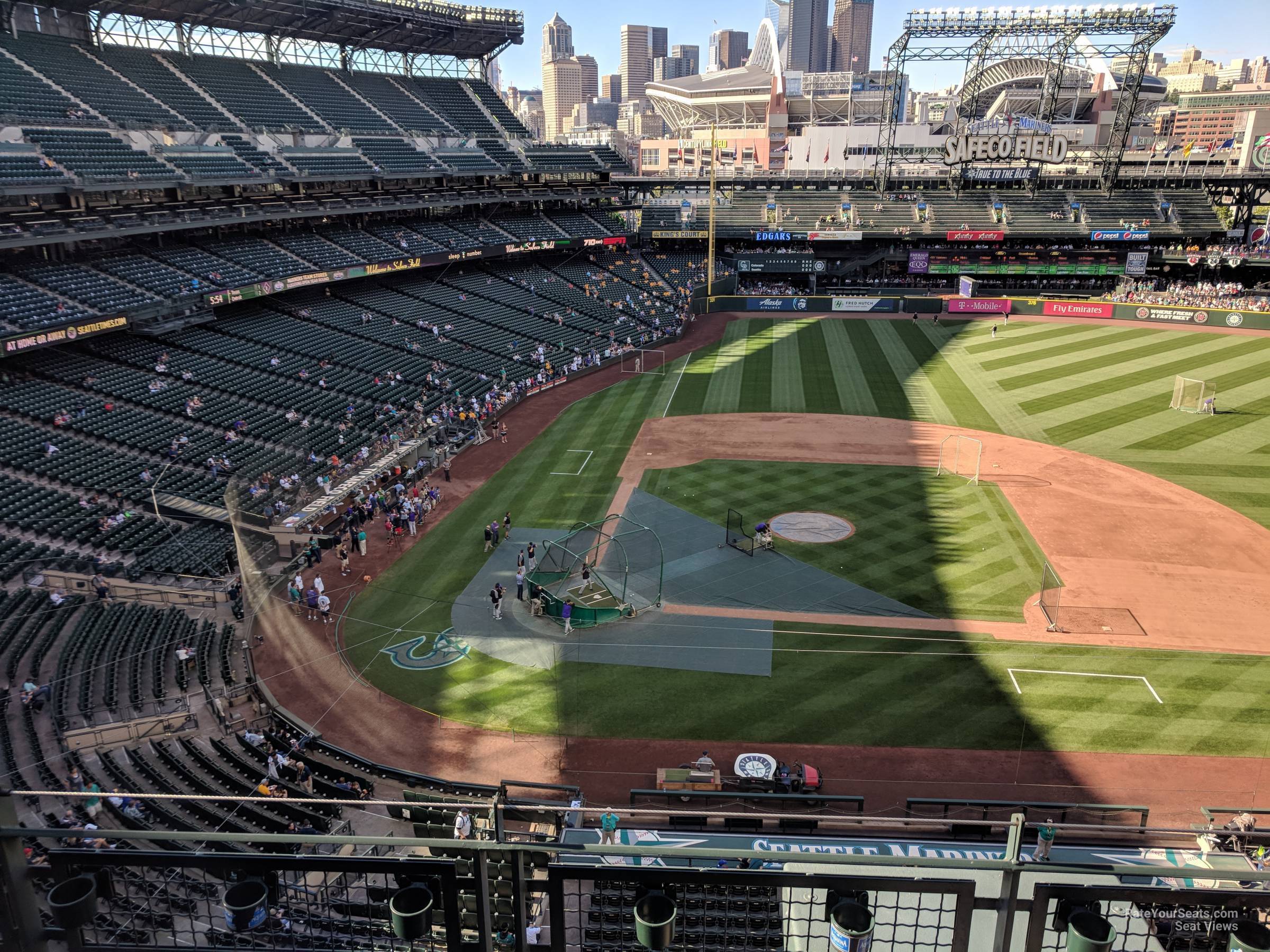 section 325, row 4 seat view  for baseball - t-mobile park