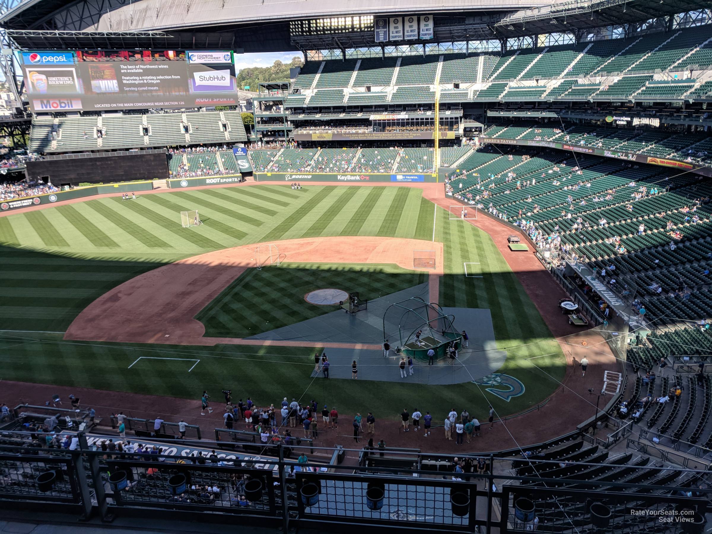 section 334, row 4 seat view  for baseball - t-mobile park