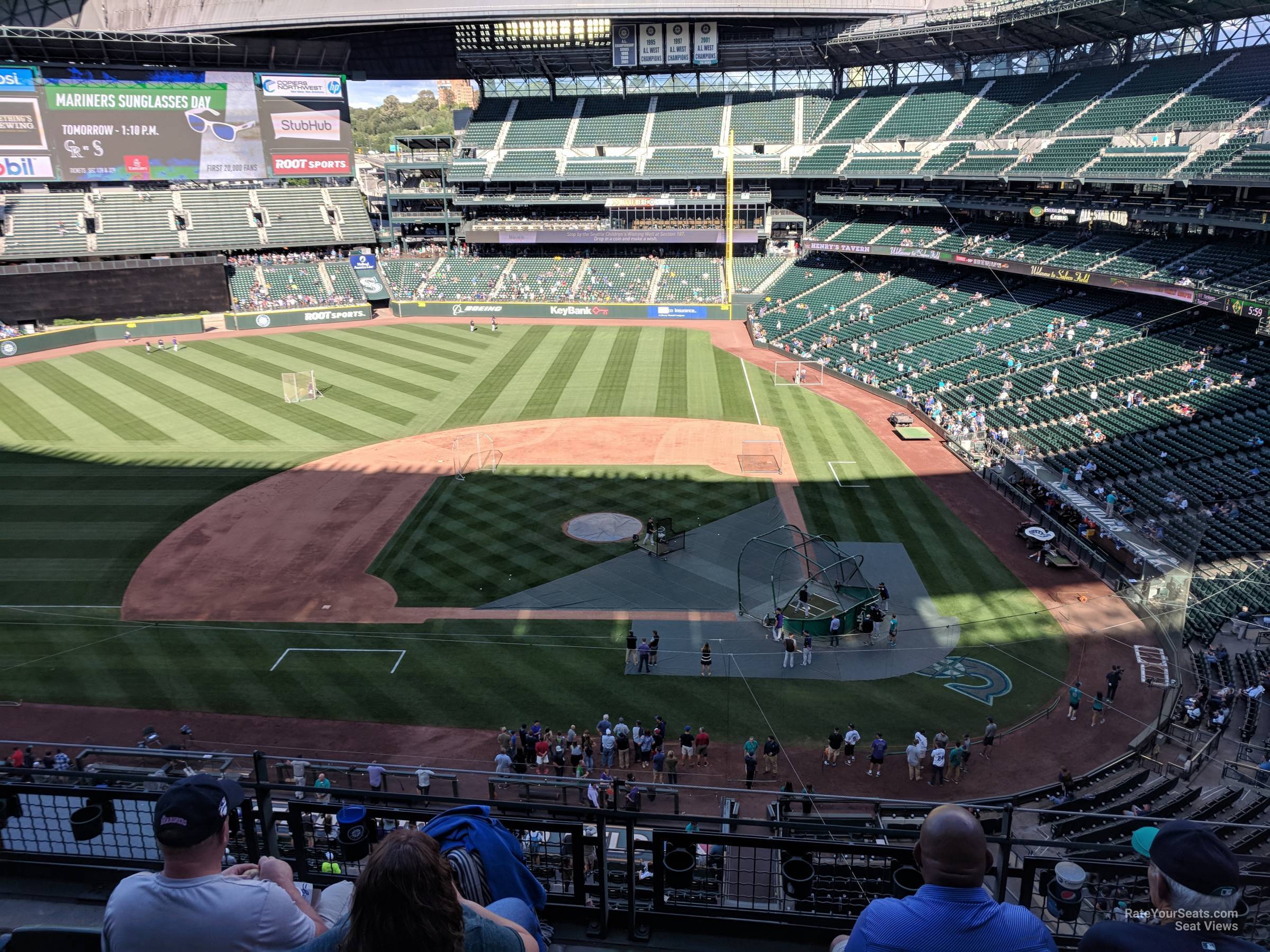 section 335, row 4 seat view for baseball - t-mobile park
