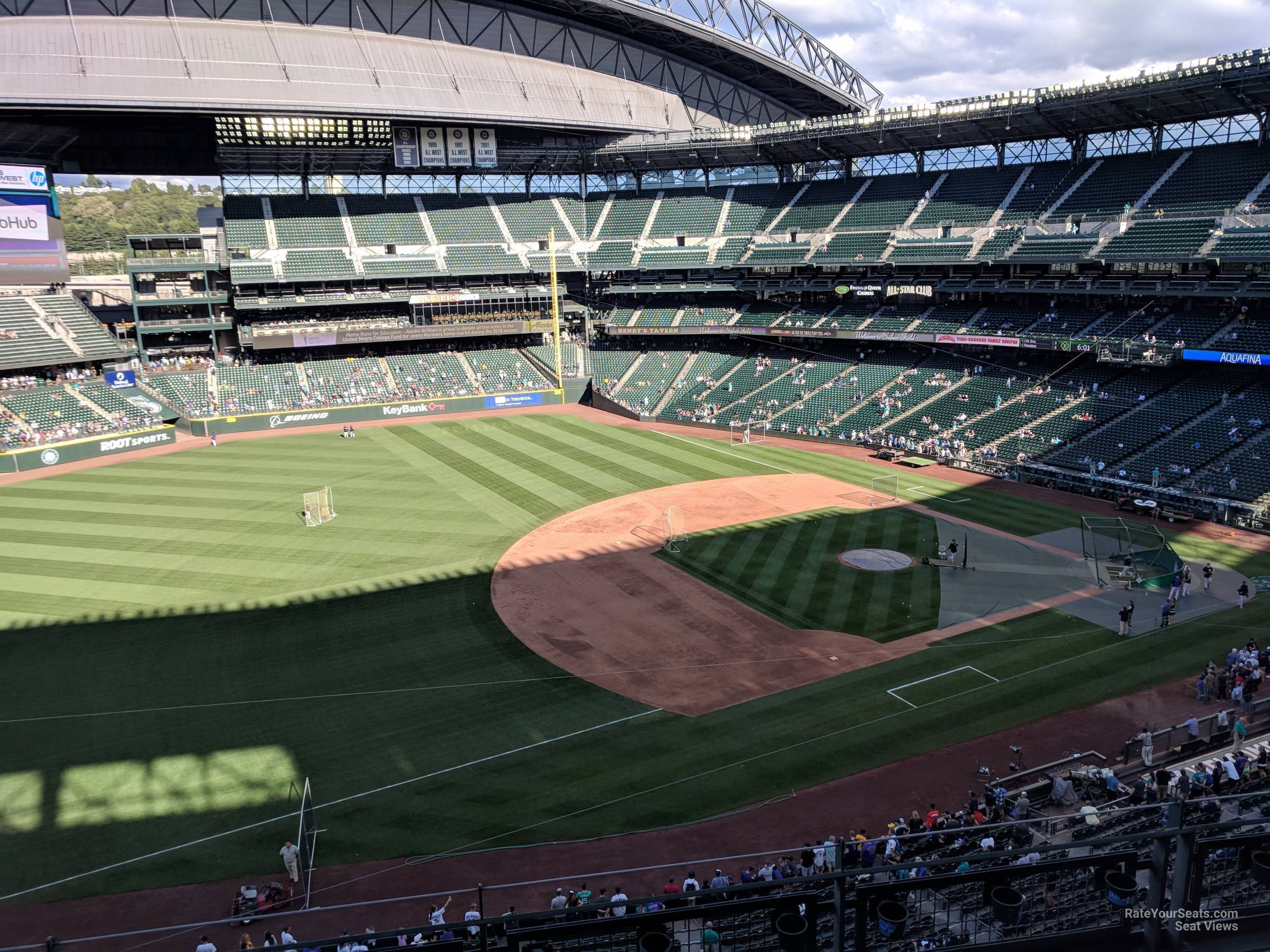 section 342, row 4 seat view  for baseball - t-mobile park