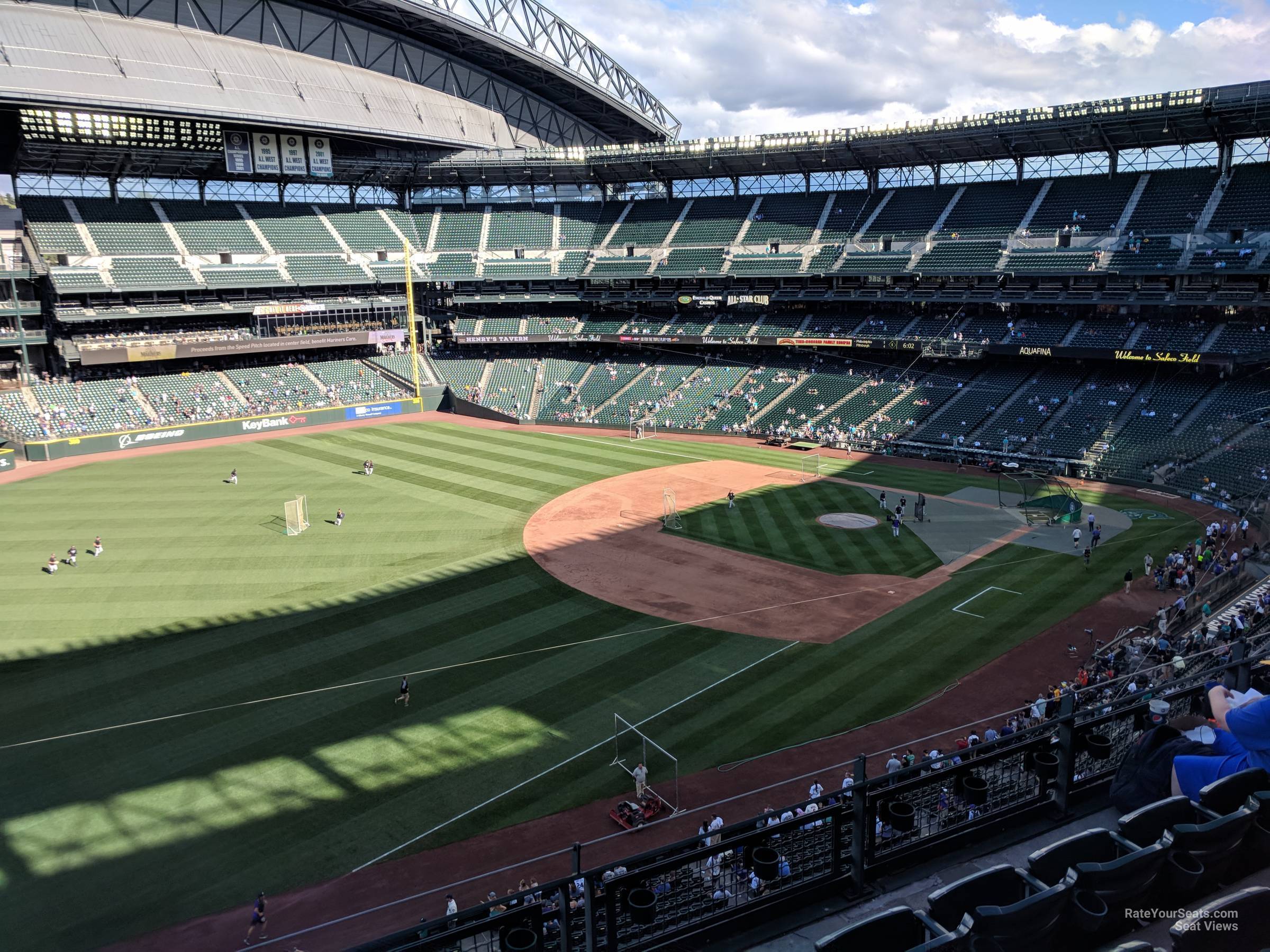 section 345, row 4 seat view  for baseball - t-mobile park
