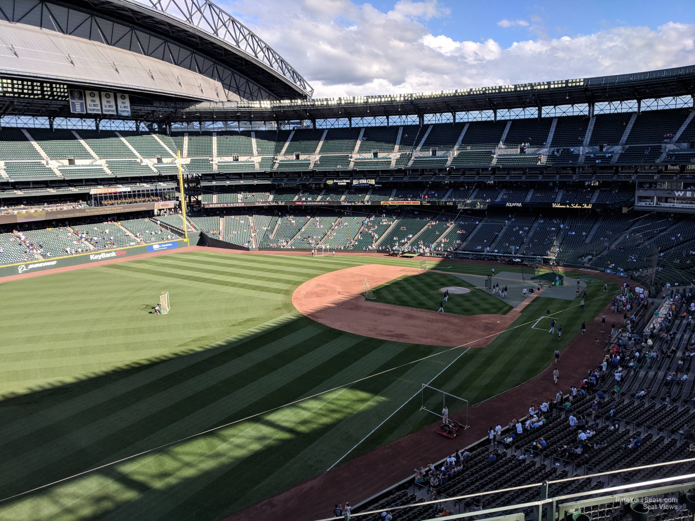 section 347, row 4 seat view  for baseball - t-mobile park