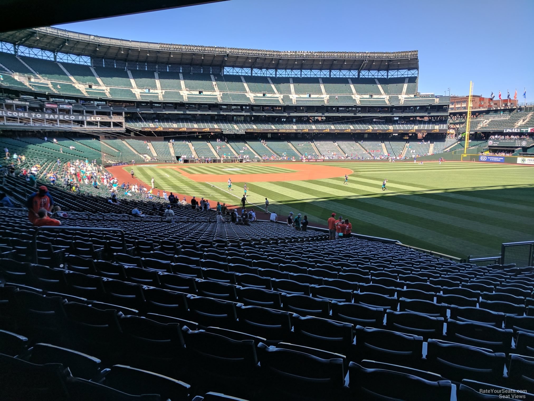 section 109, row 38 seat view  for baseball - t-mobile park