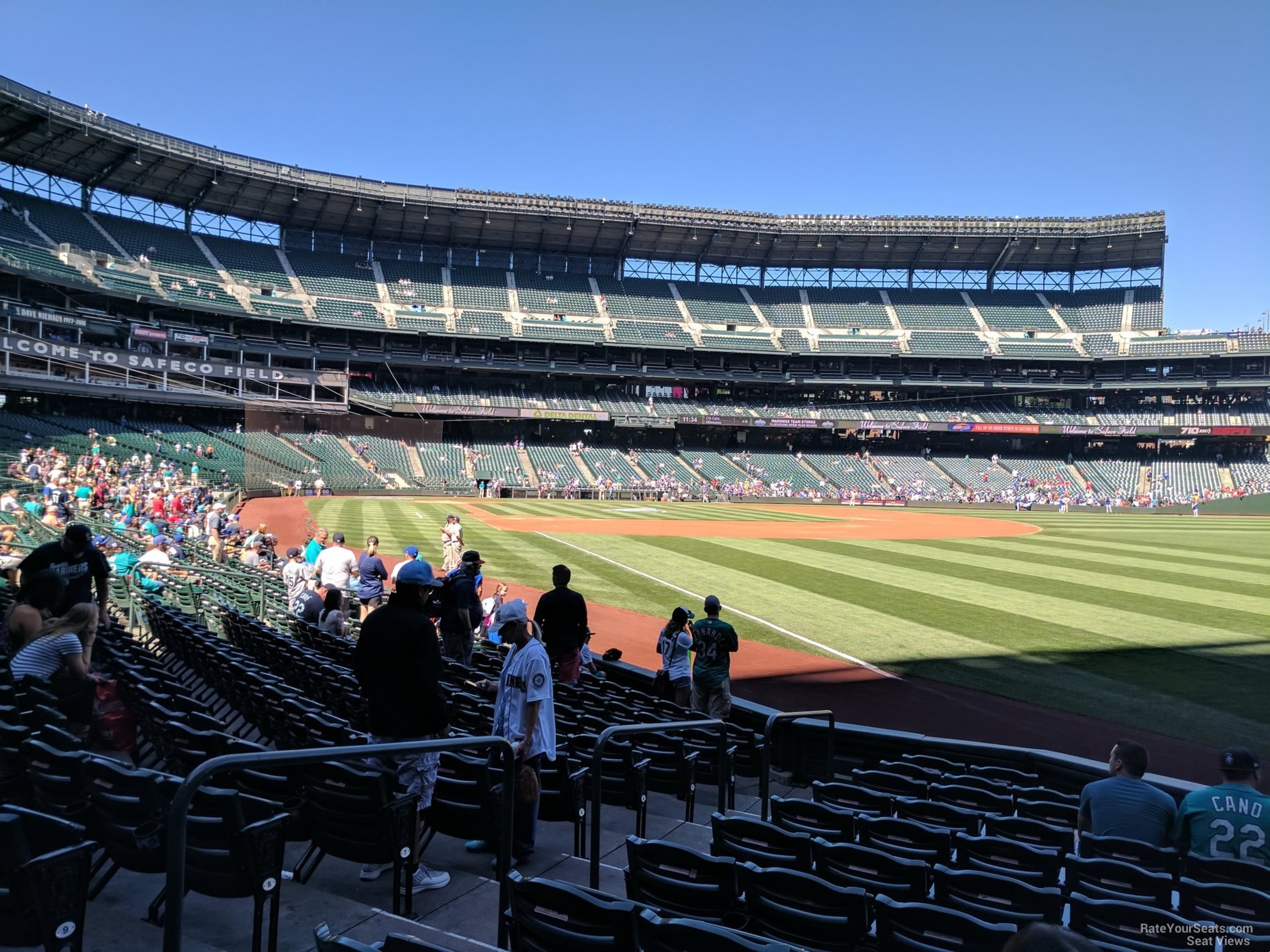 section 112, row 12 seat view  for baseball - t-mobile park