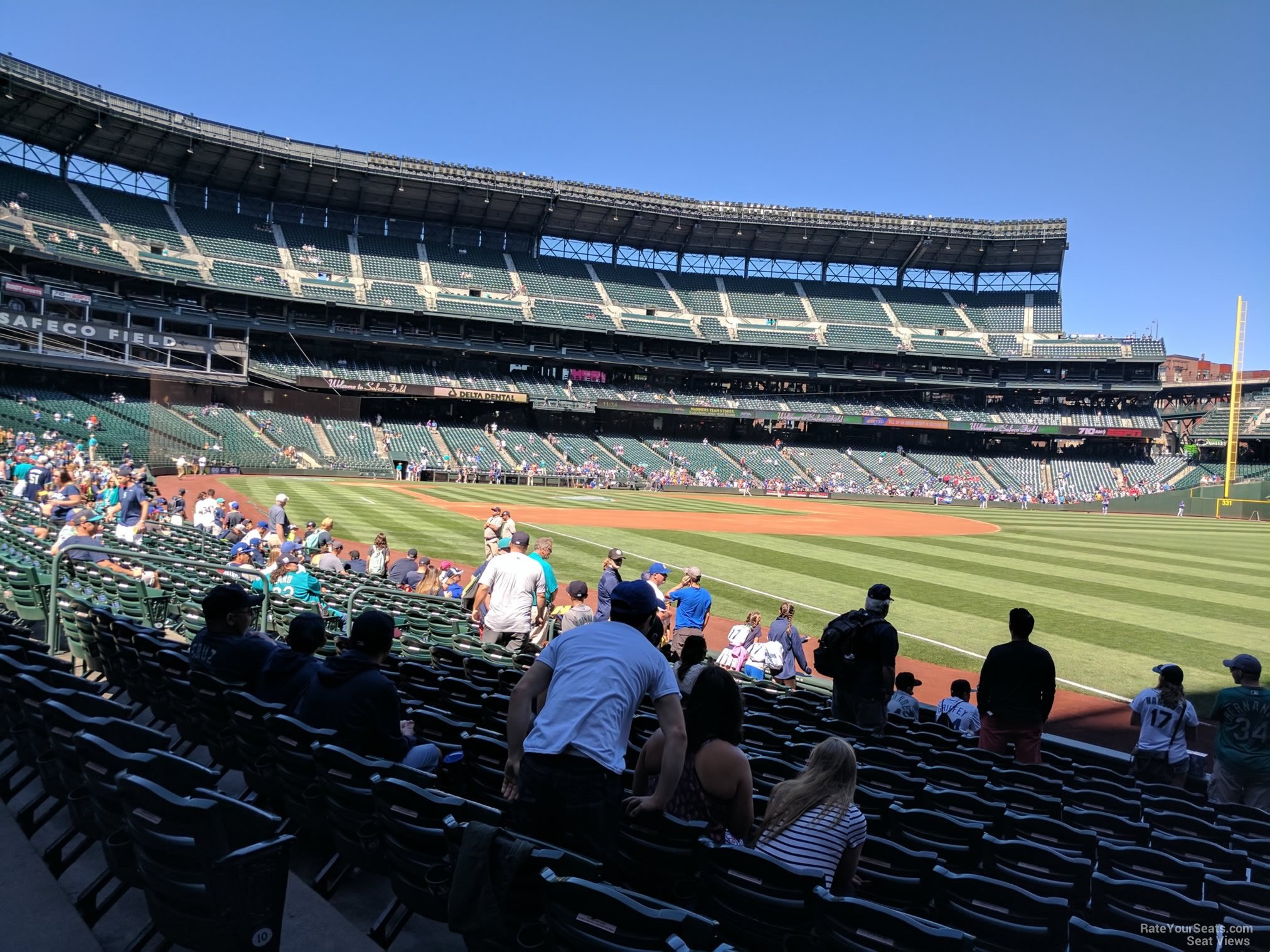section 114, row 12 seat view  for baseball - t-mobile park