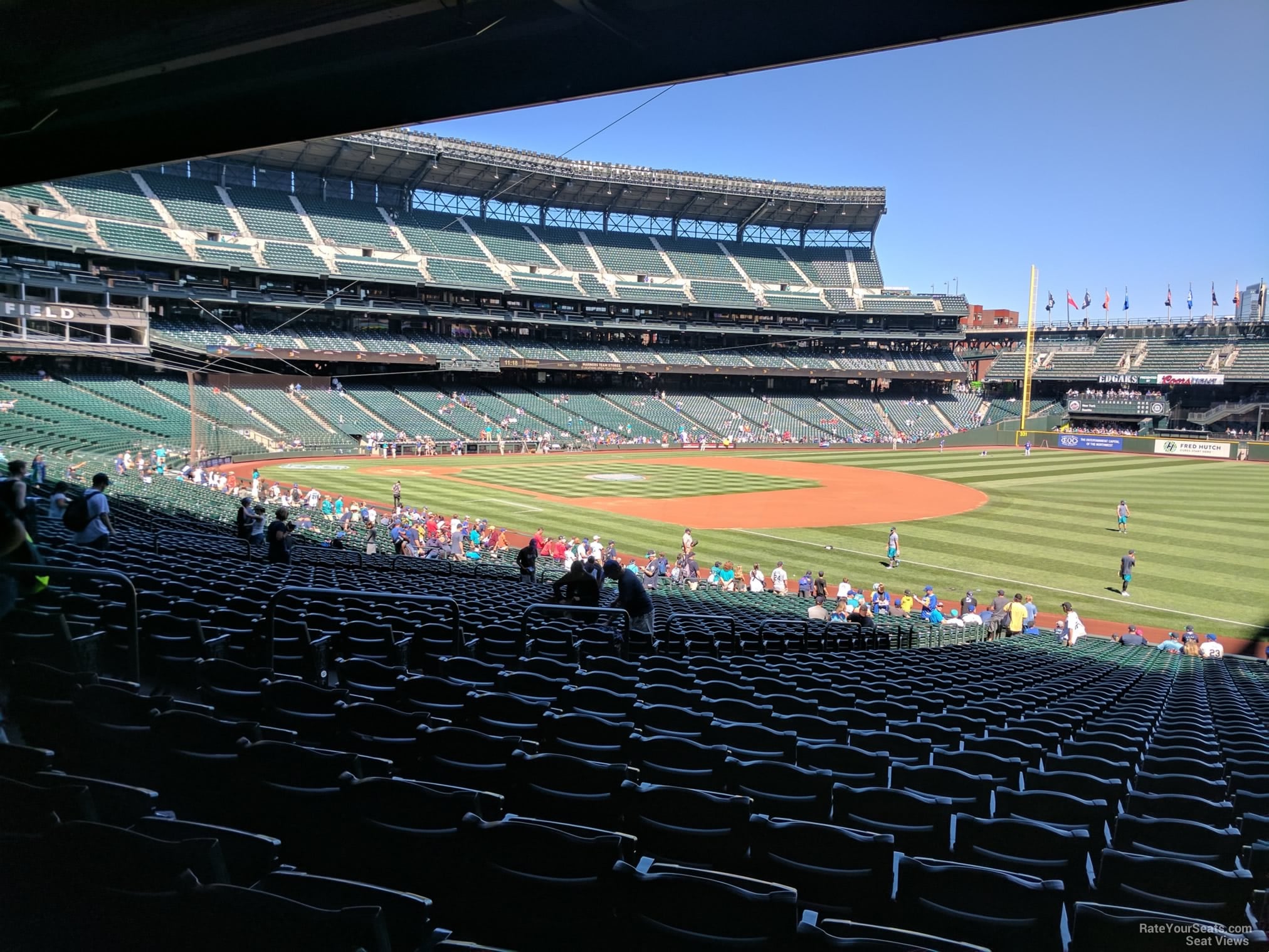 section 114, row 38 seat view  for baseball - t-mobile park