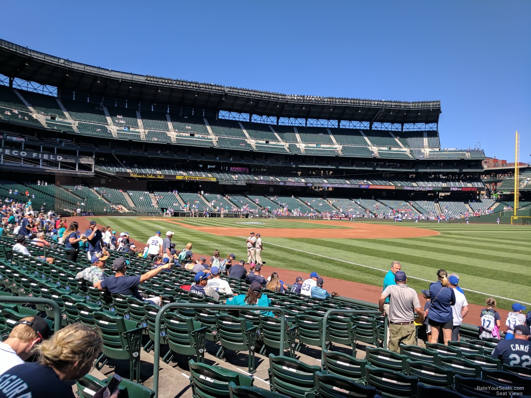 section 115, row 12 seat view  for baseball - t-mobile park