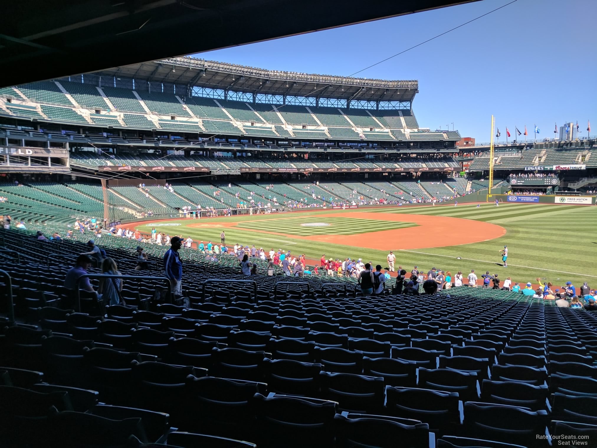 section 115, row 38 seat view  for baseball - t-mobile park