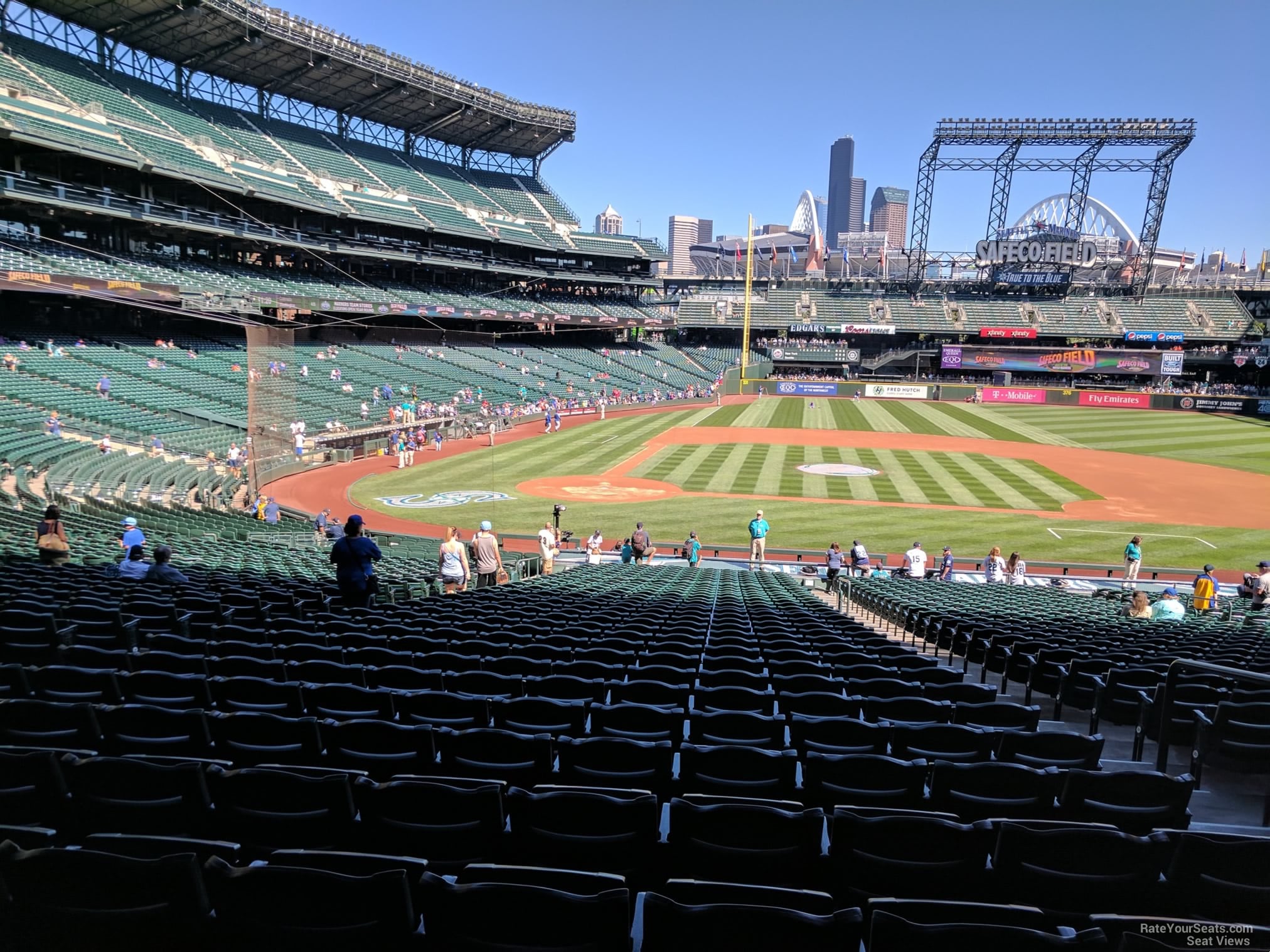 section 123, row 38 seat view for baseball - t-mobile park