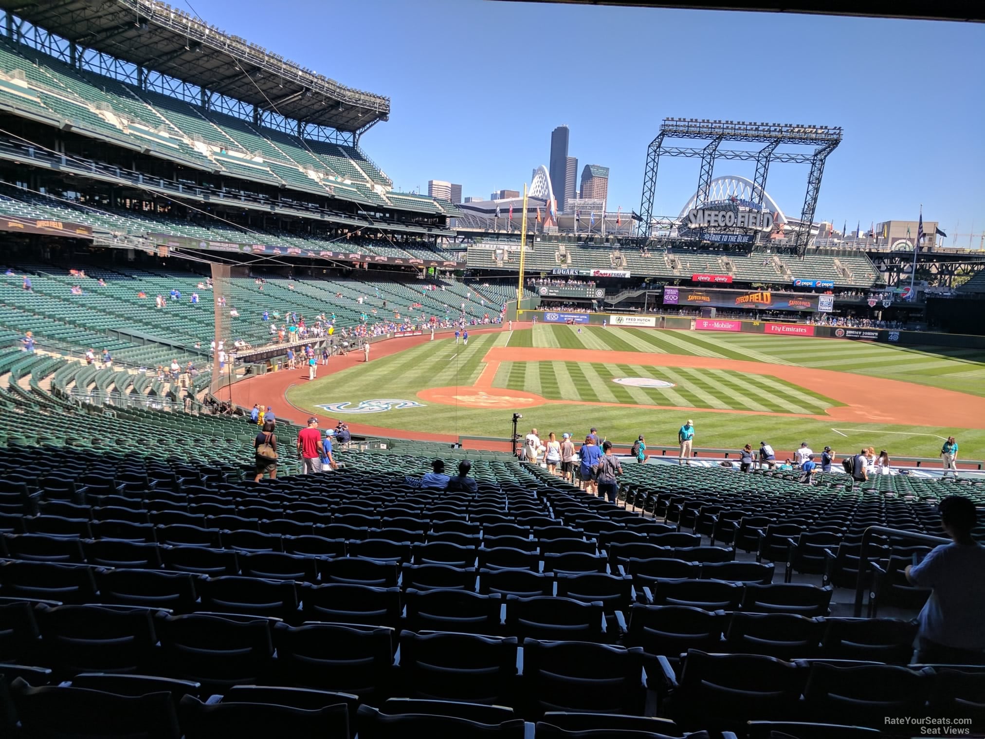 section 124, row 38 seat view  for baseball - t-mobile park