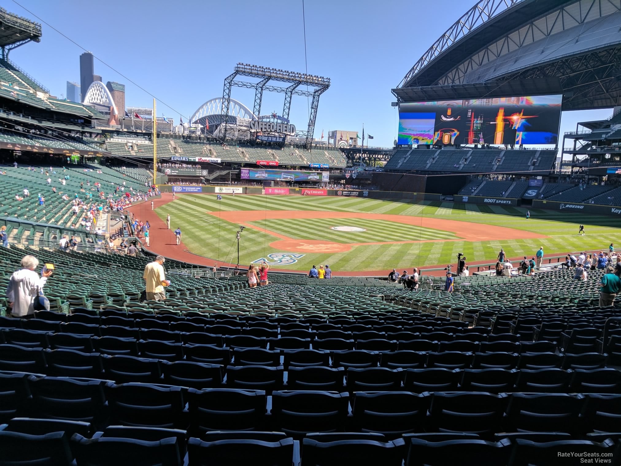 section 127, row 38 seat view  for baseball - t-mobile park