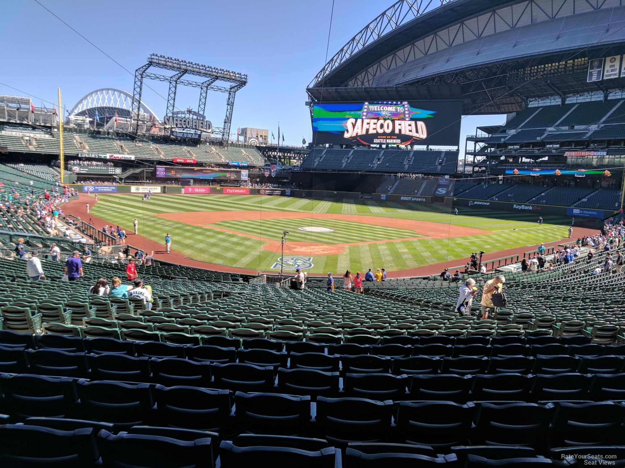 section 128, row 38 seat view  for baseball - t-mobile park