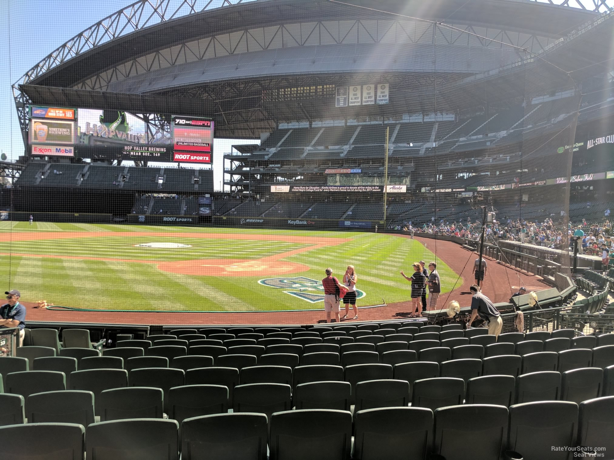 section 131, row 12 seat view  for baseball - t-mobile park